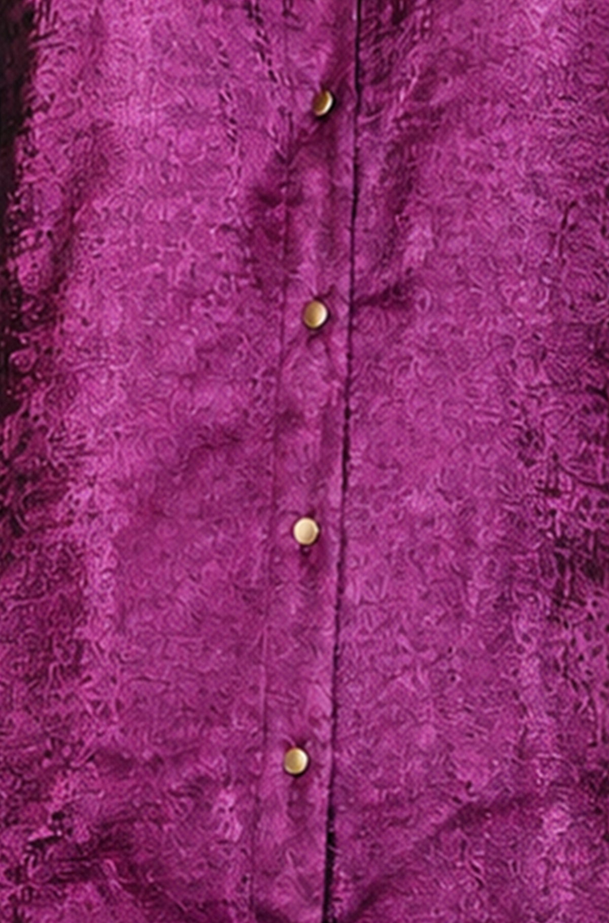 Yumi Pink Metallic Relaxed Balloon Sleeve Shirt Tops Yumi