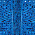 Yumi Blue Crochet Tie Front Cardigan KNIT Cardi Yumi