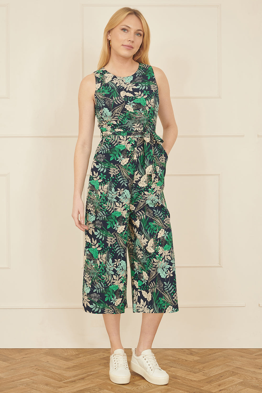 Leaf Culotte Jumpsuit