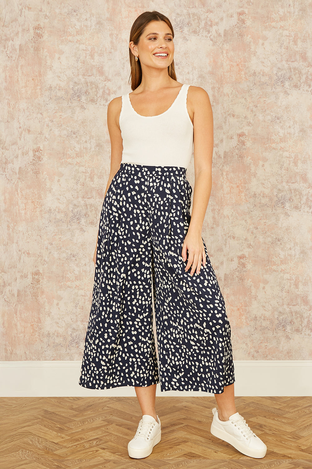Dash Print Culottes