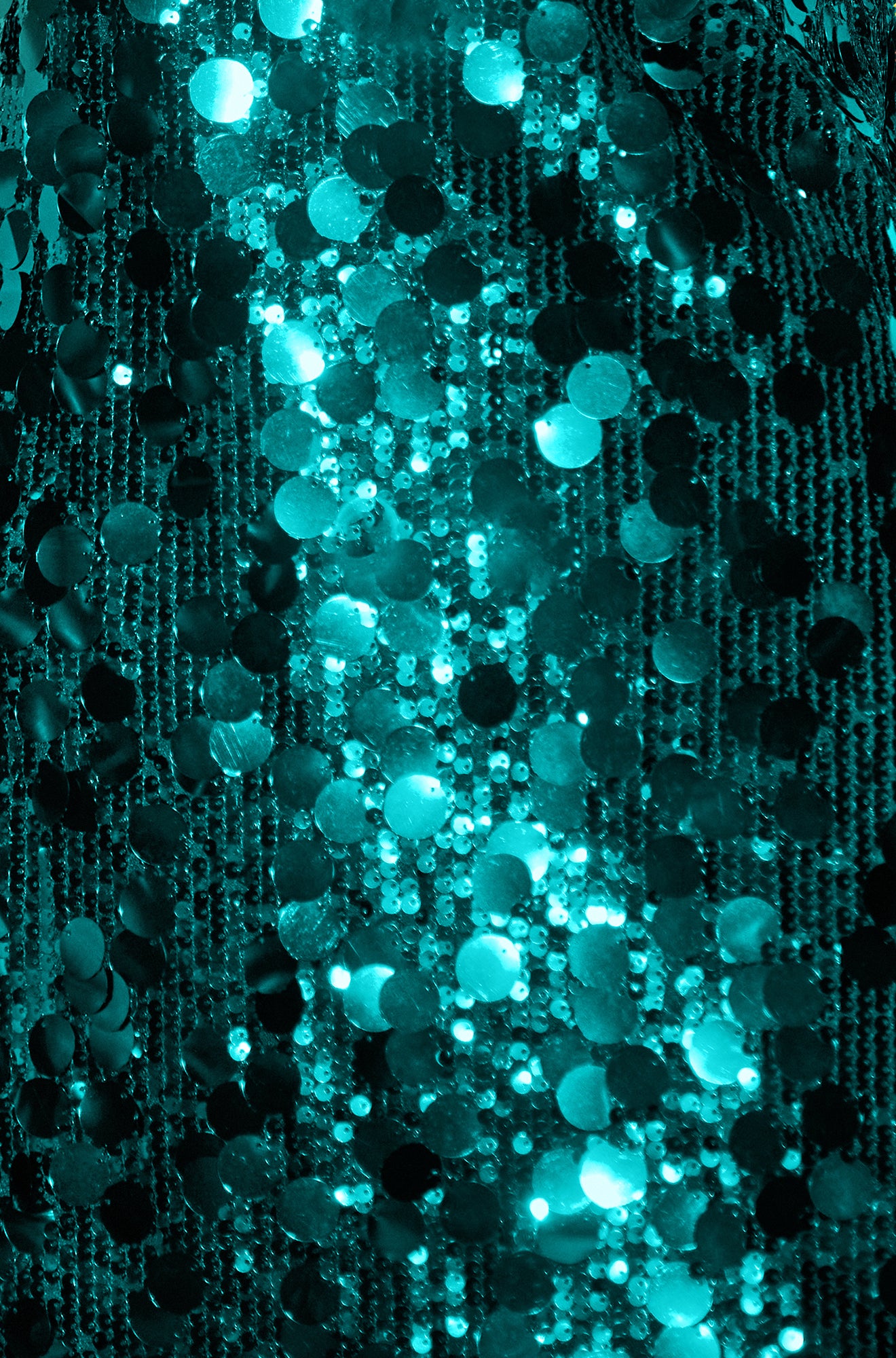 Yumi Green Big Sequin Tunic With Keyhole Neckline Dress Party Yumi