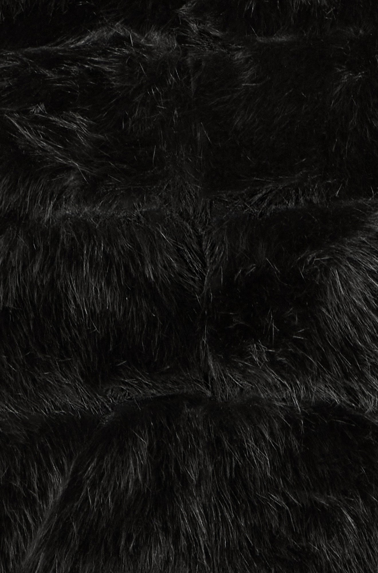 Yumi Black Luxe Faur Fur Coat COAT Yumi