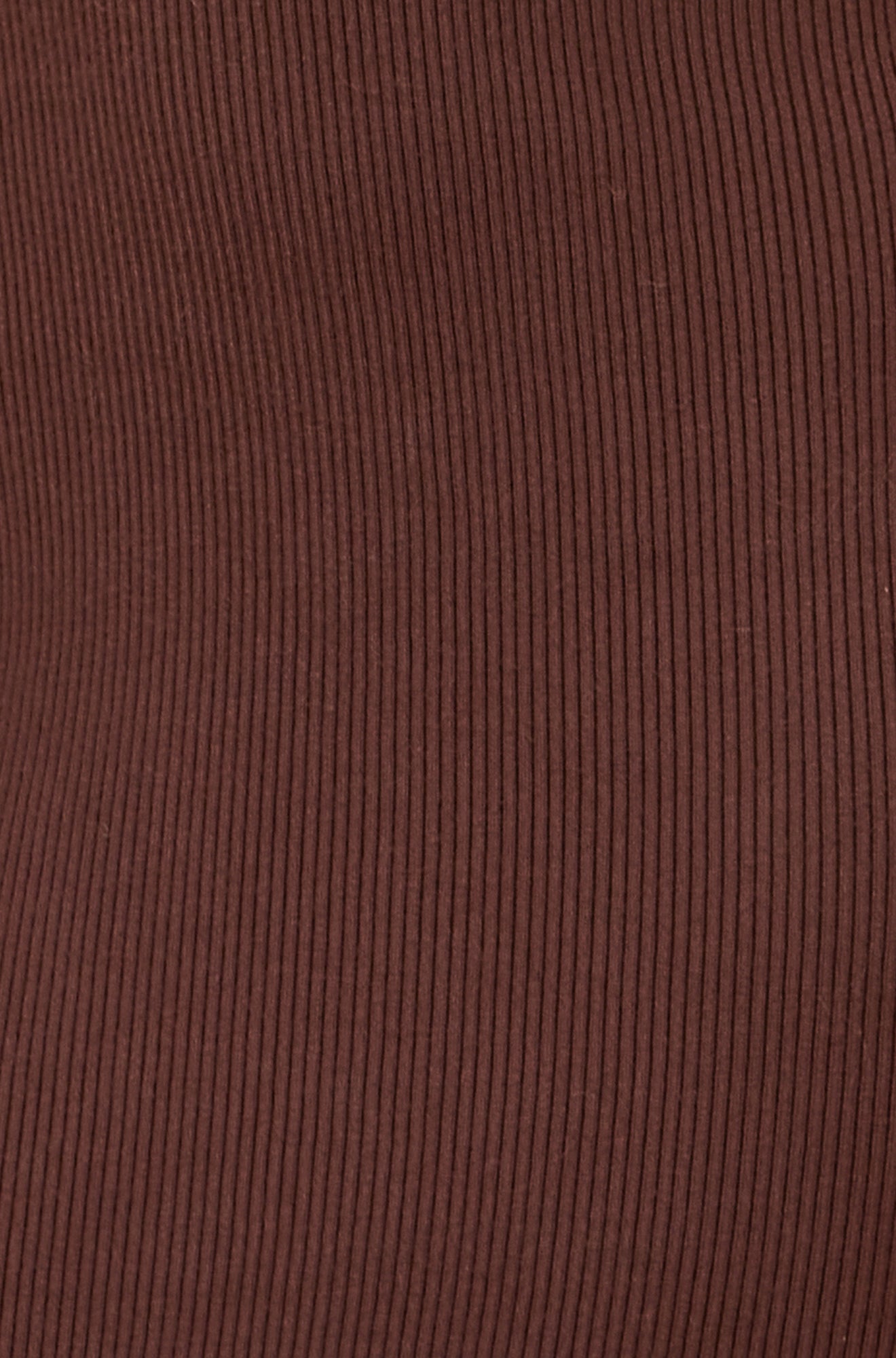 Yumi Brown Bardot Knitted Fitted Midi Dress Knit Dress Yumi