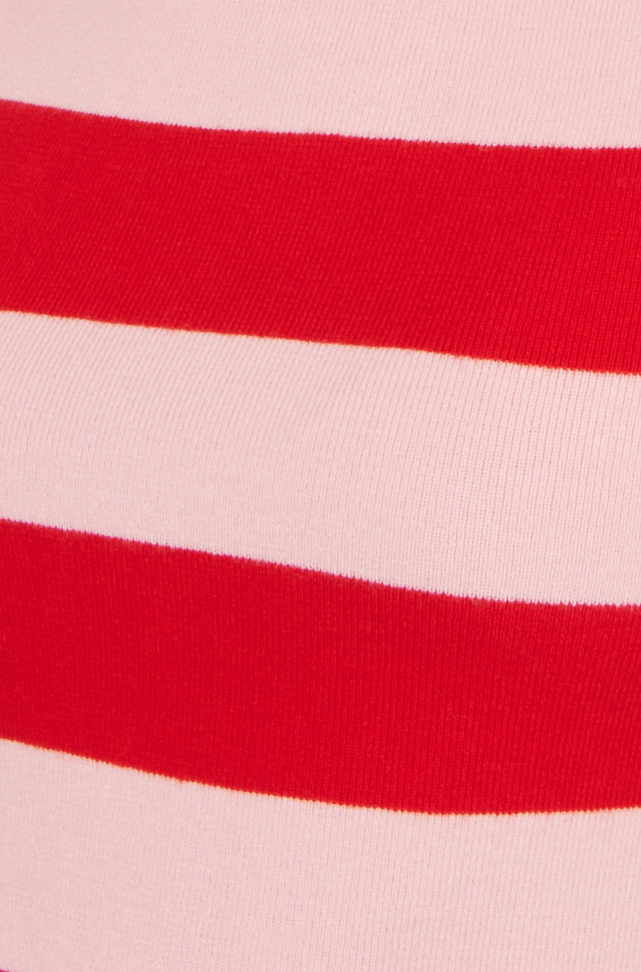 Yumi Red Block Stripe Knitted Top With Button Details