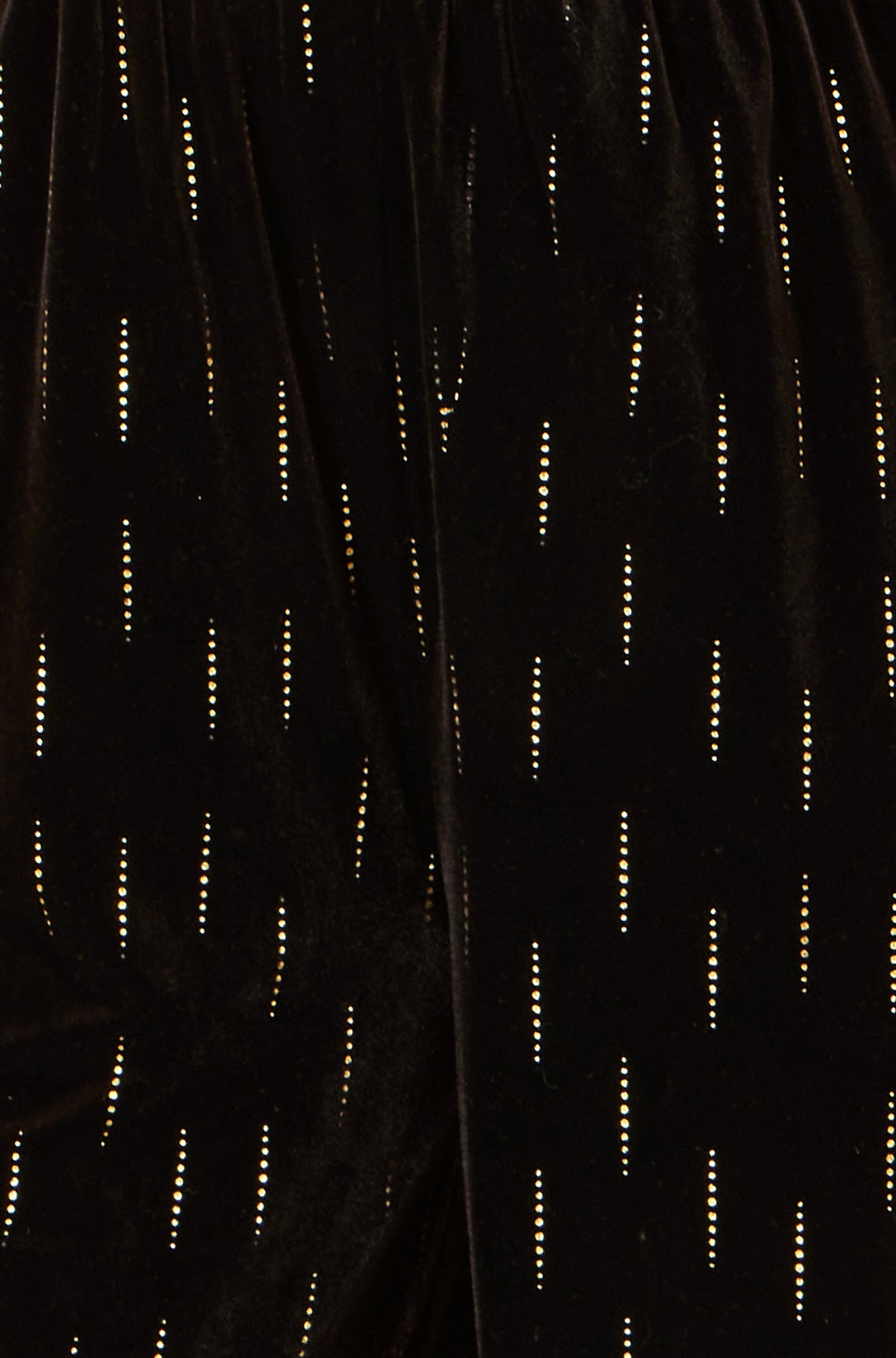 Yumi Black Foil Print Velvet Jumpsuit JUMPSUIT Yumi