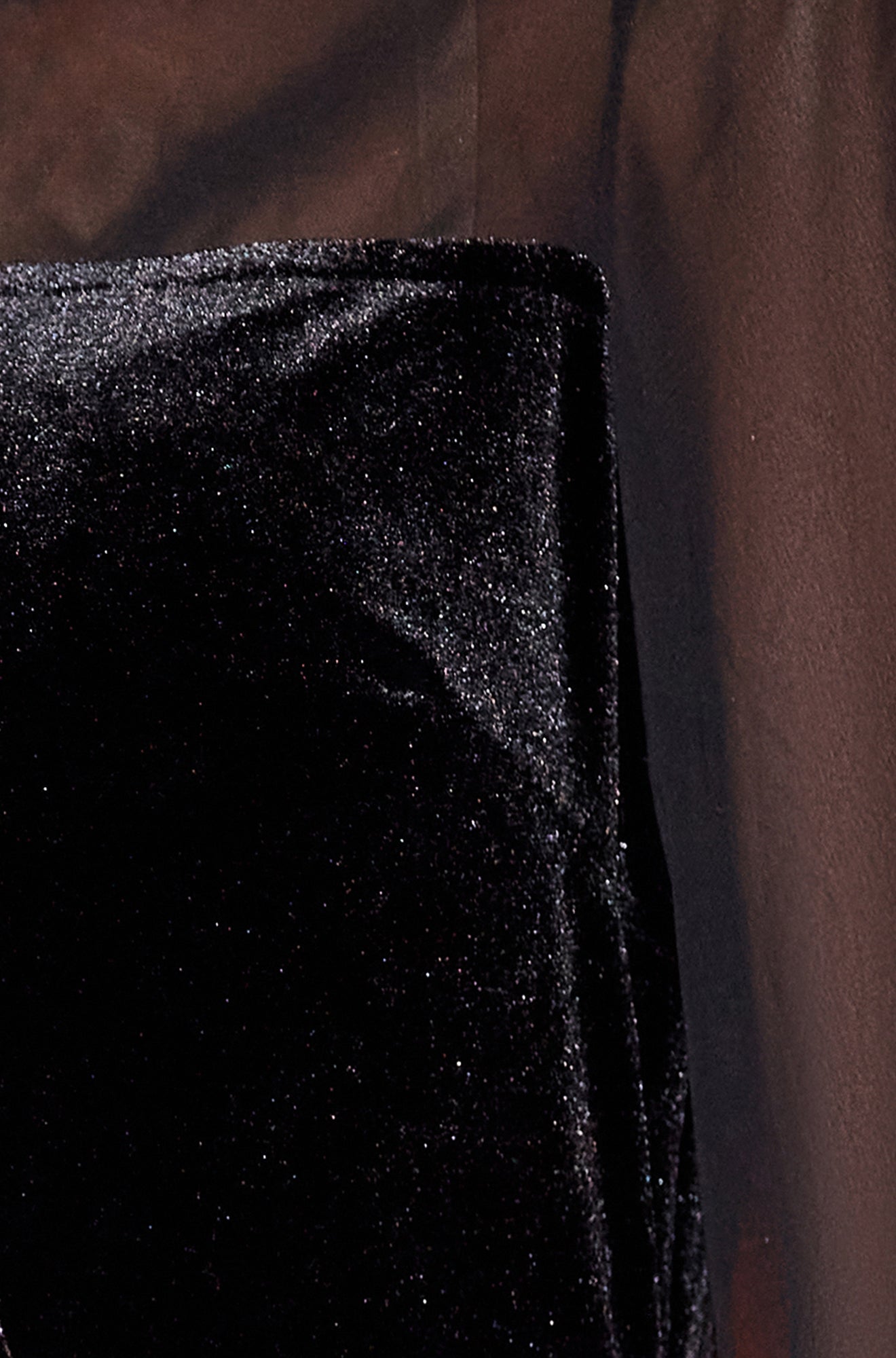 Yumi Black Velvet Pussy bow Sheer Sleeves Skater Dress Dress Party Yumi