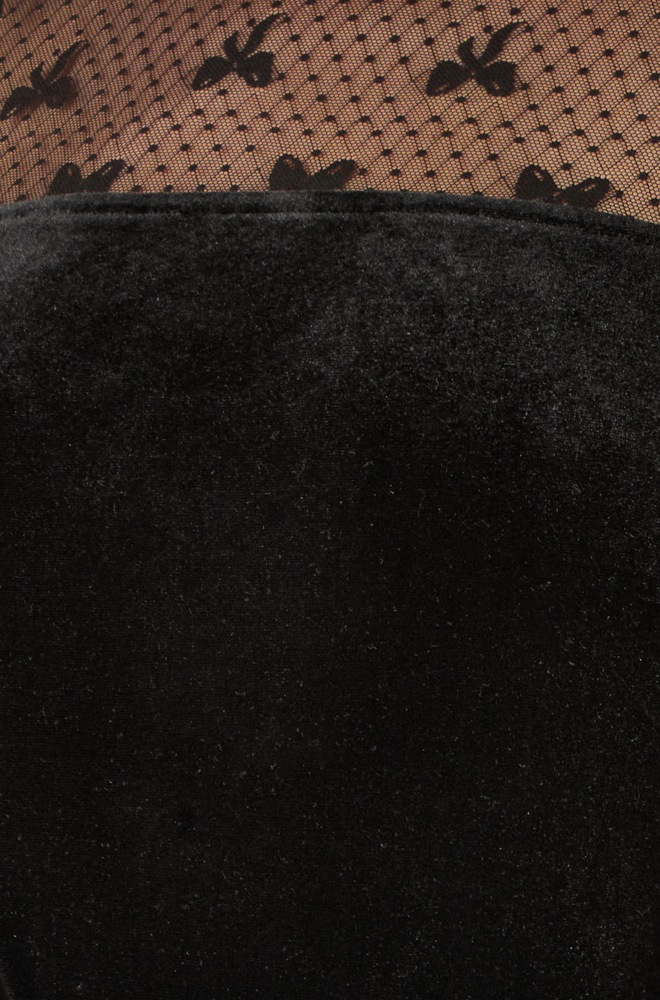 Yumi Black Velvet Skater Dress With Mesh Bow Sleeves Dress Party Yumi