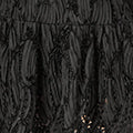 Yumi Black Mesh Applique Sequin Midi Skirt Skirts Yumi