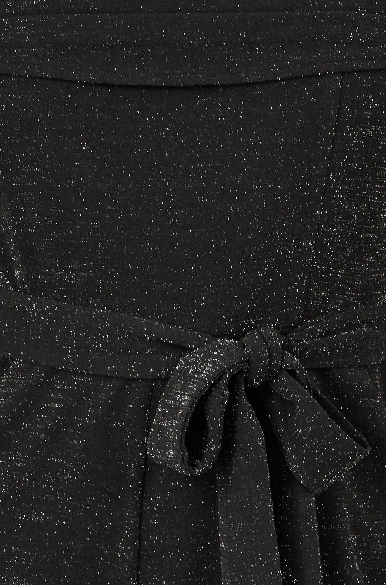 Yumi Black Sparkle Stretch Bardot Jumpsuit JUMPSUIT Yumi