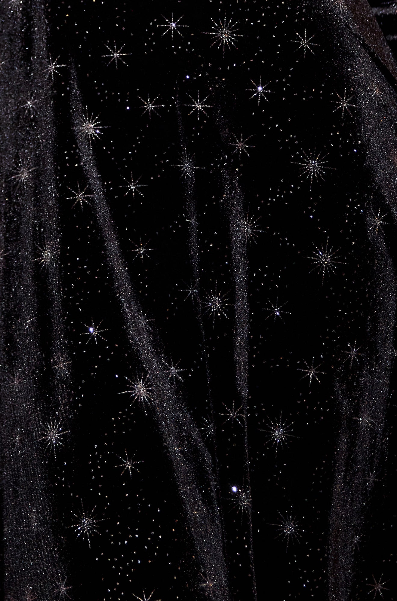 Yumi Black Starburst Foil Print Long Sleeve Skater Dress DRES Party Yumi