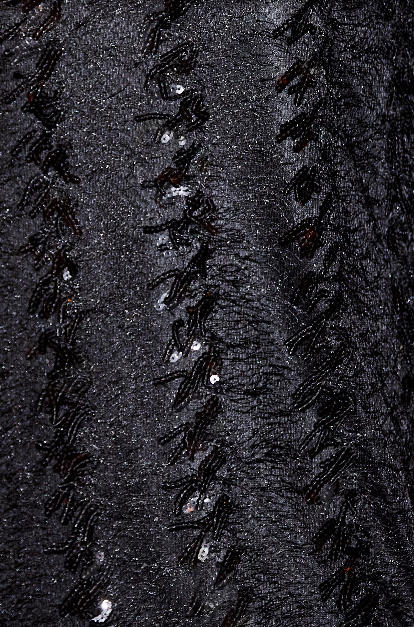 Yumi Black Hanging Sequin Tunic With Balloon Sleeves Dress Party Yumi