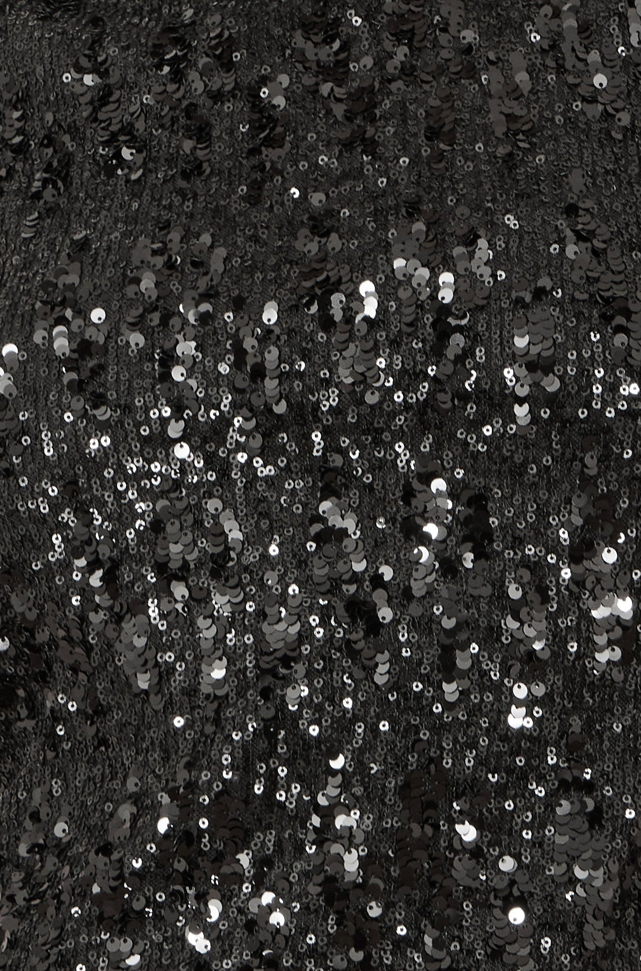 Yumi Black Sequin High Neck Top Top Yumi