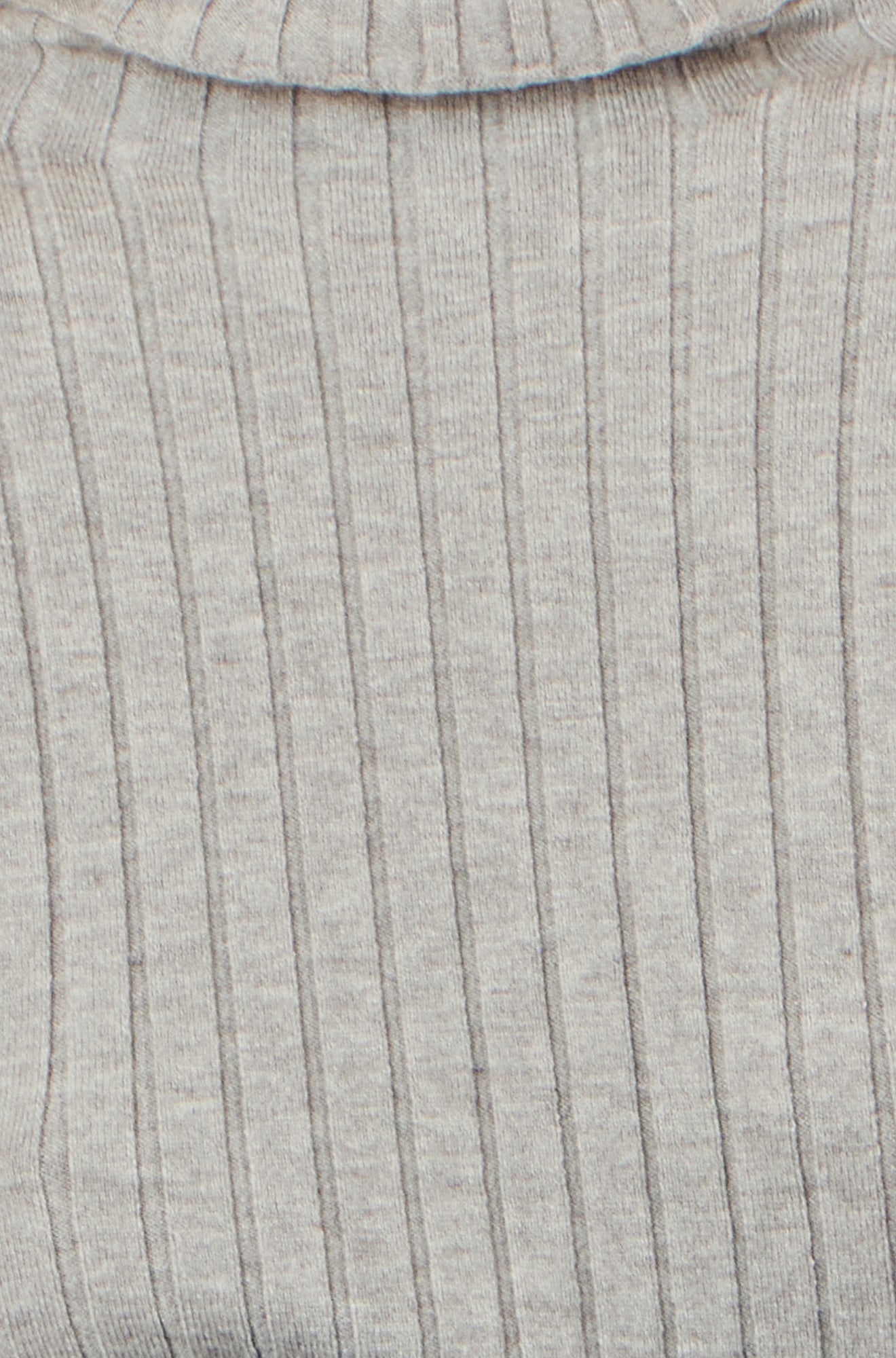 Yumi Grey Ribbed Knit Roll Neck Jumper Knit Jumper Yumi