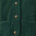 Yumi Green Short Teddy Bear Jacket JACKET Yumi