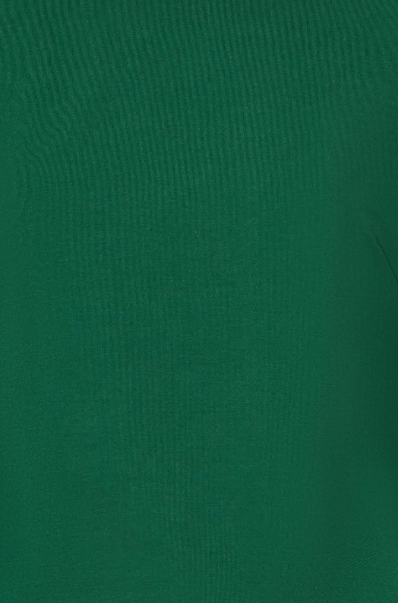 Yumi Green Stretch Cotton Jersey Long Sleeve Top Top Yumi