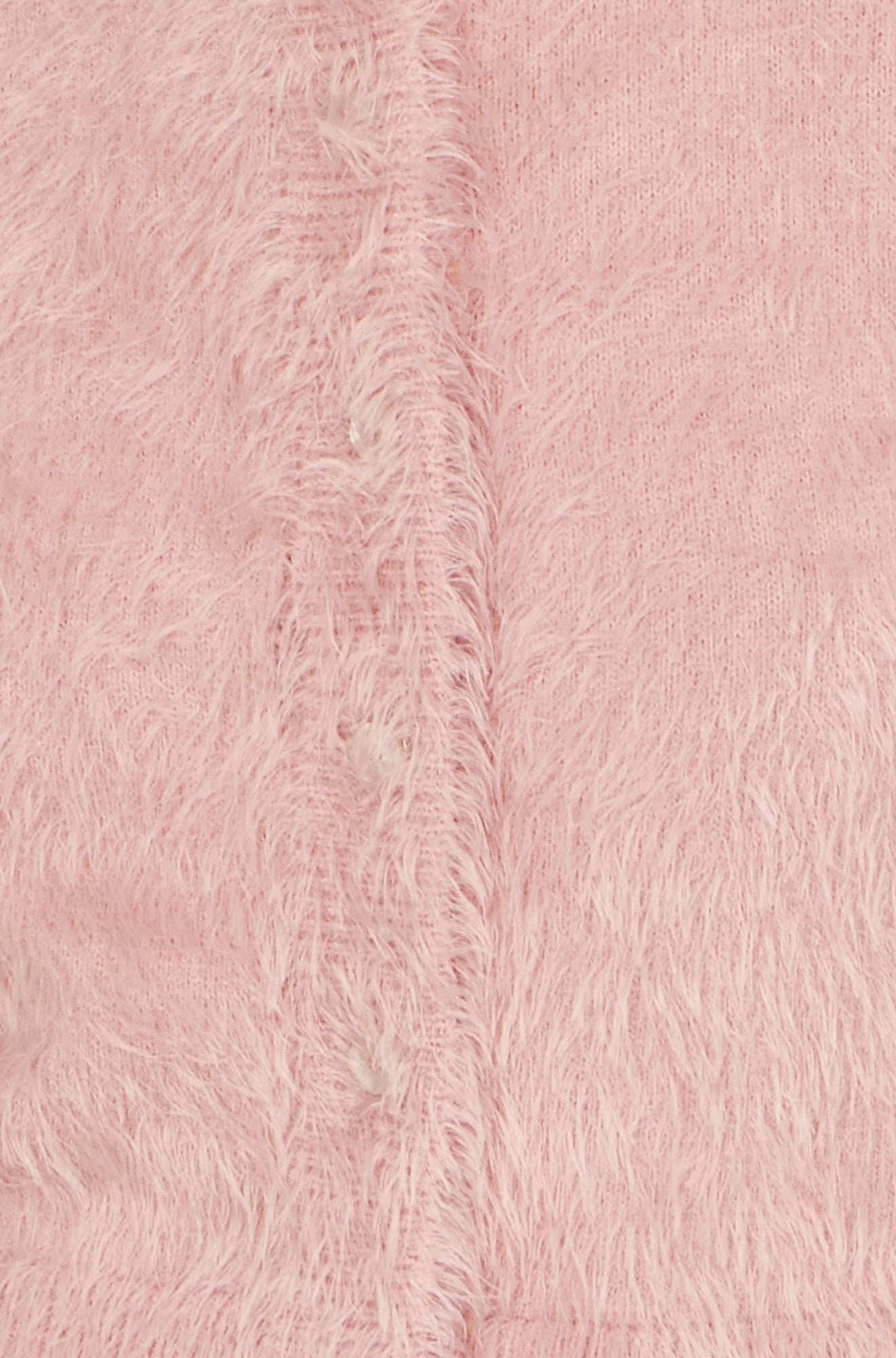 Yumi Pink Eyelash Knit Cropped Cardigan Knit Cardigan Yumi