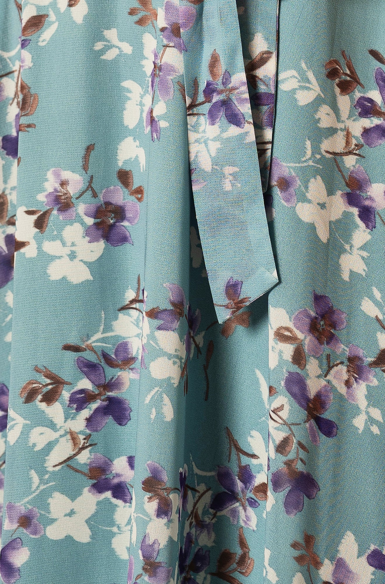 Yumi Blue Blossom Skater Midi Dress With Angel Sleeves Dress Occasion Yumi