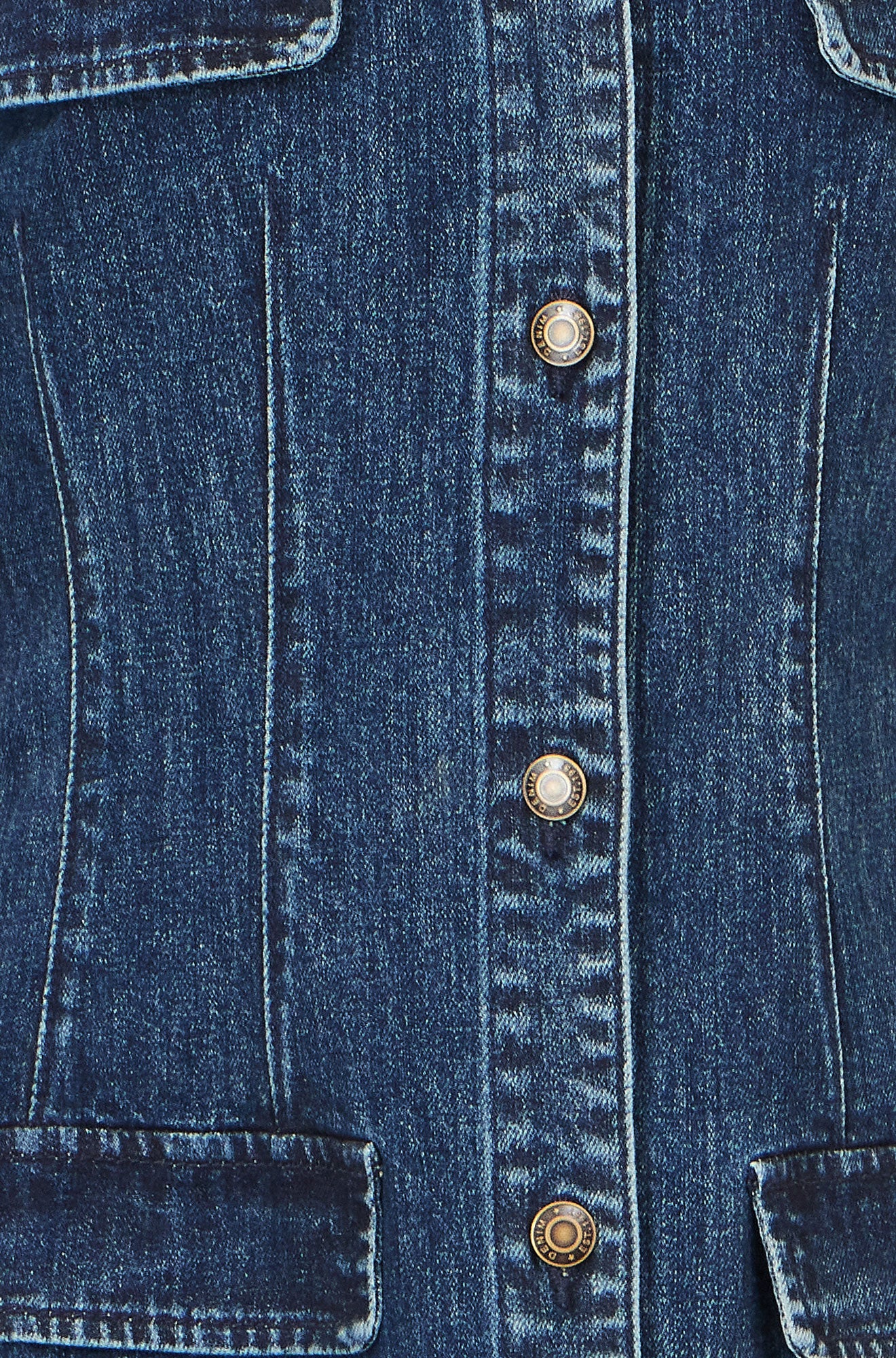 Yumi Blue Denim Stretch Shirt Dress With Pocket Details Dress Casual Yumi