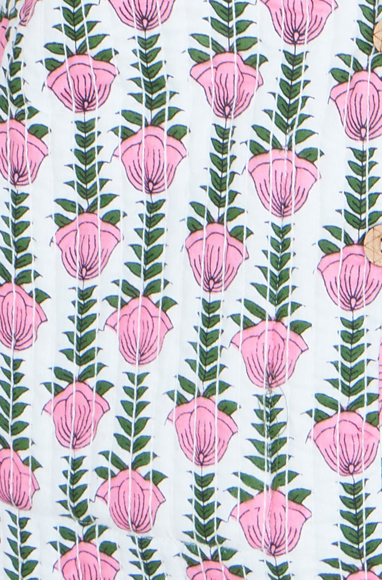 Yumi Green Reversible Cotton Quilted Jacket Outerwear Yumi