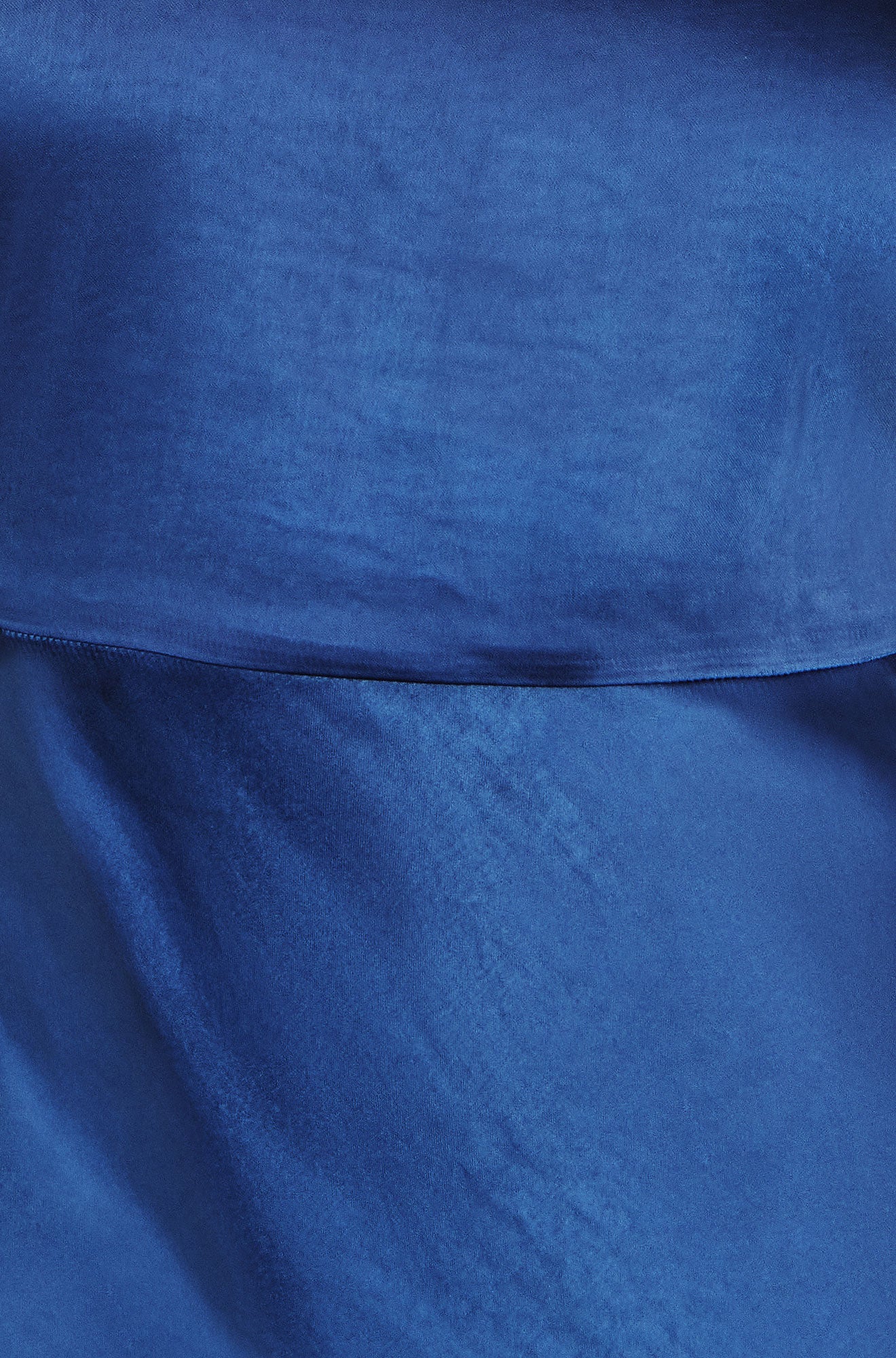 Yumi Navy Satin Halter Neck Midi Dress Dress Occasion Yumi