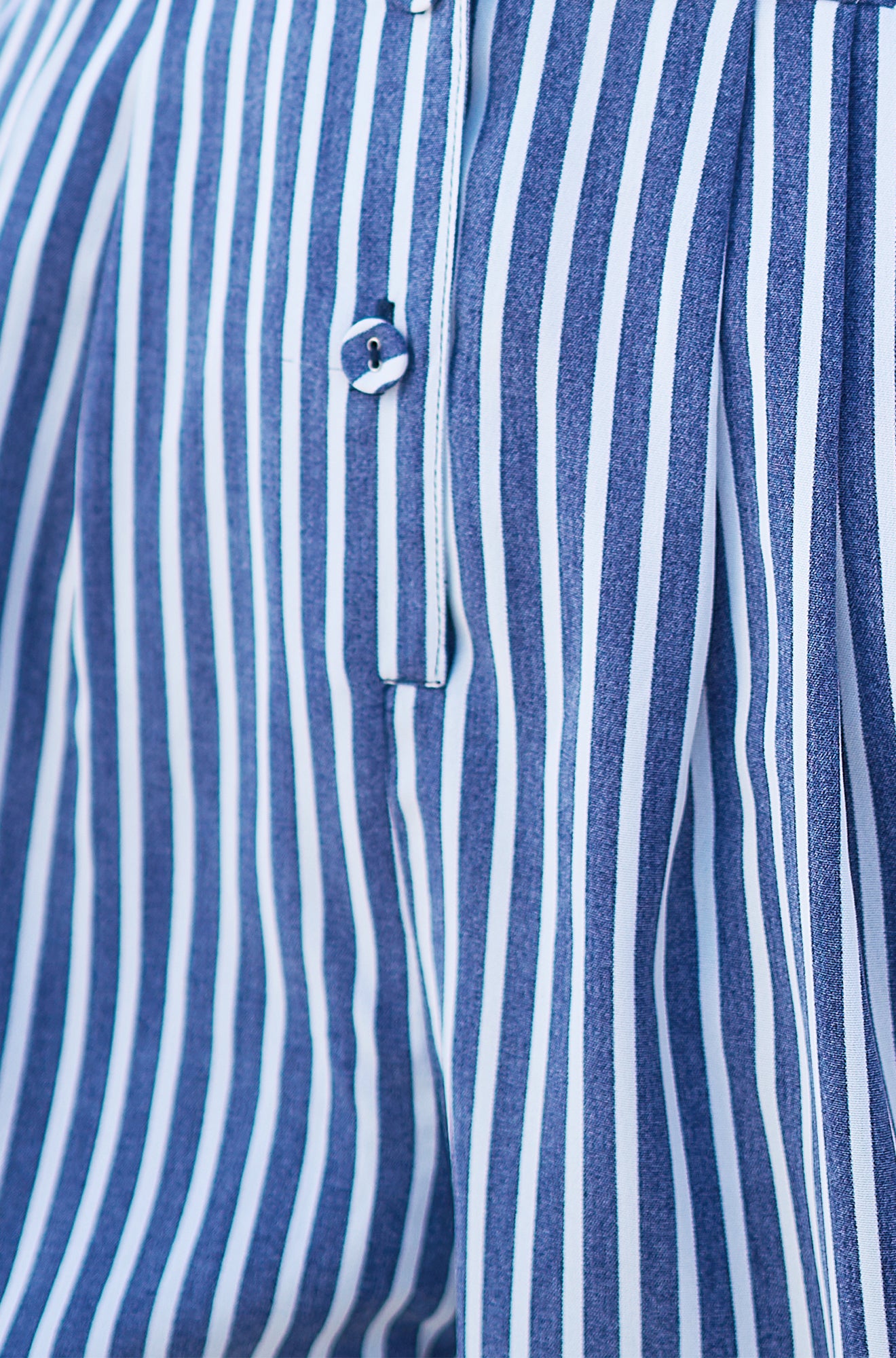 Yumi Blue Stripe Retro Playsuit PLAYSUIT Yumi