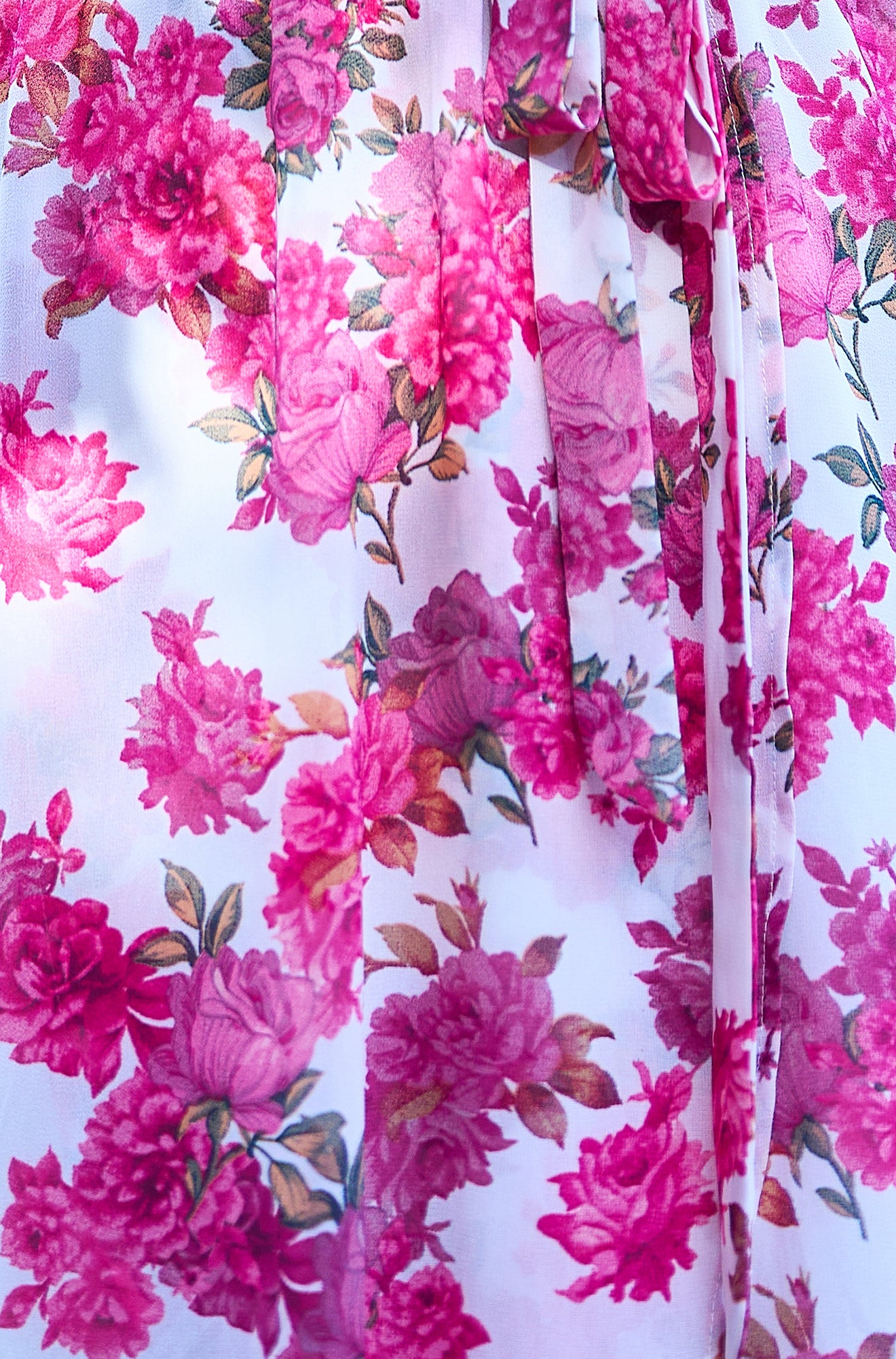 Yumi Ivory Floral Wrap Dress With Dipped Hem Dress Occasion Yumi