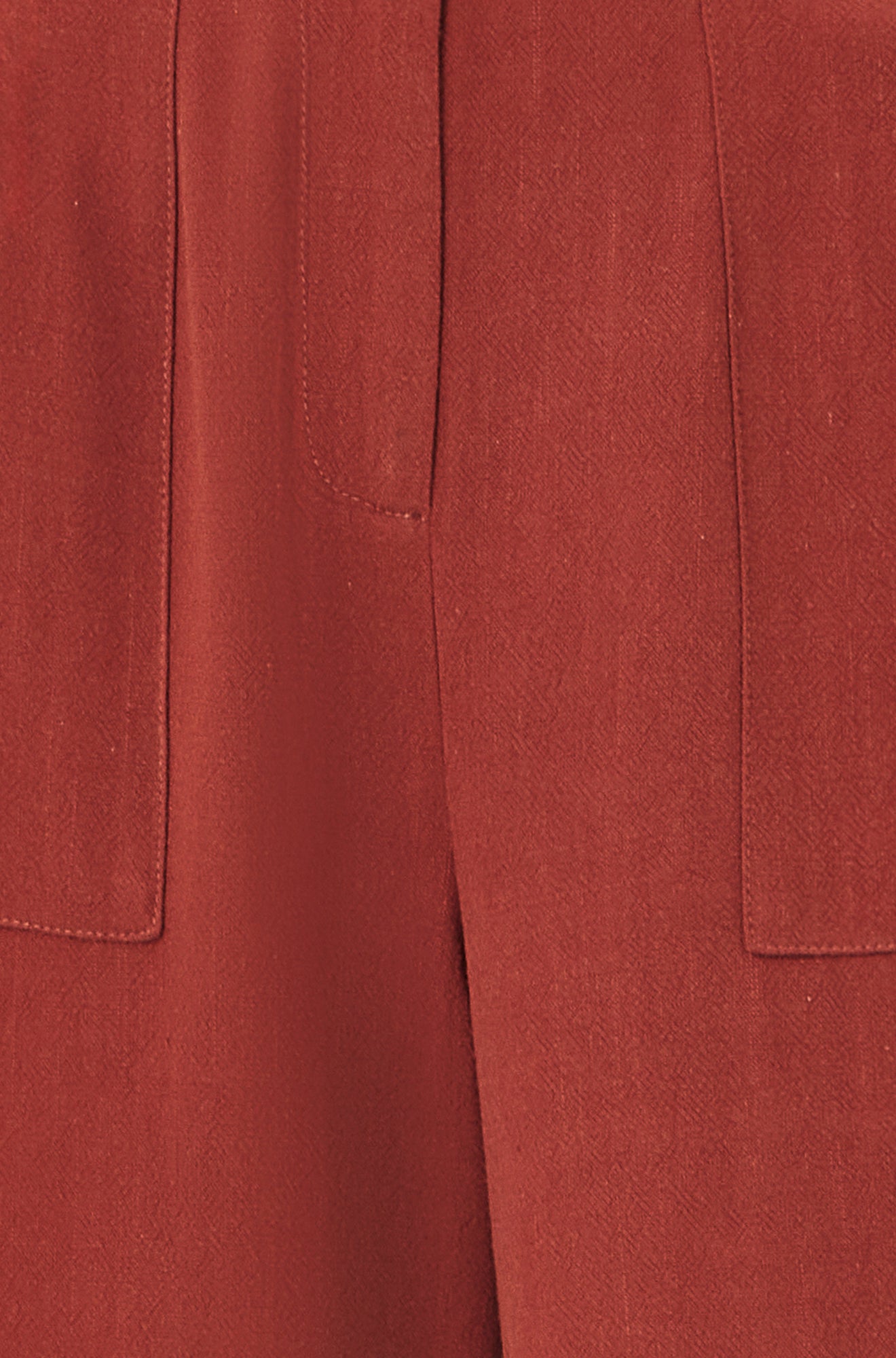 Yumi Brown Linen Mix Trousers TROUSER Yumi