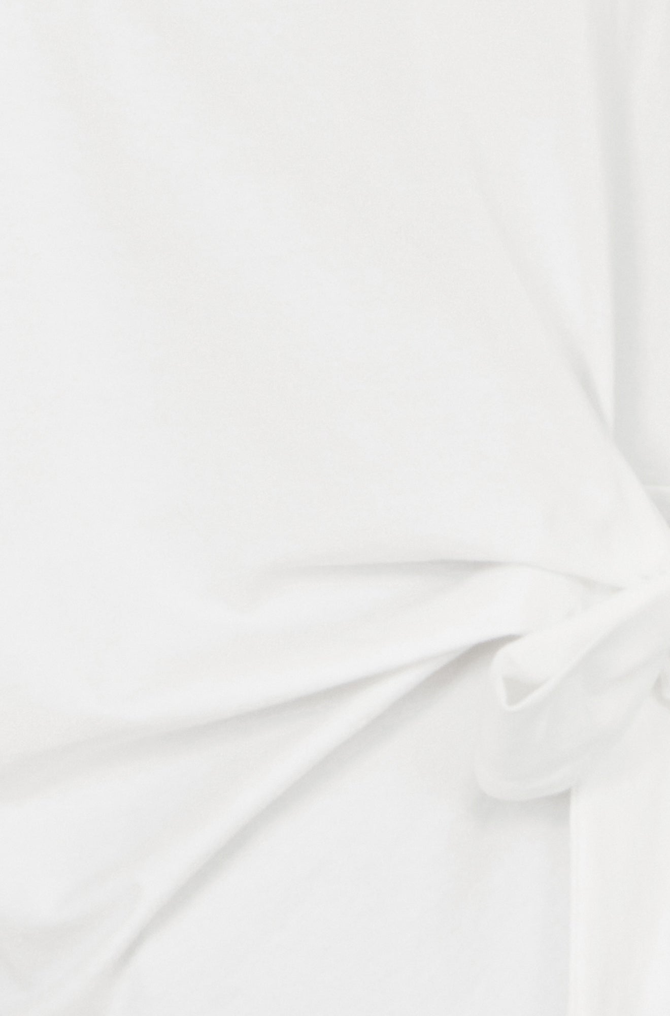 Yumi White Cotton Jersey Top With Knot Detail Tops Yumi