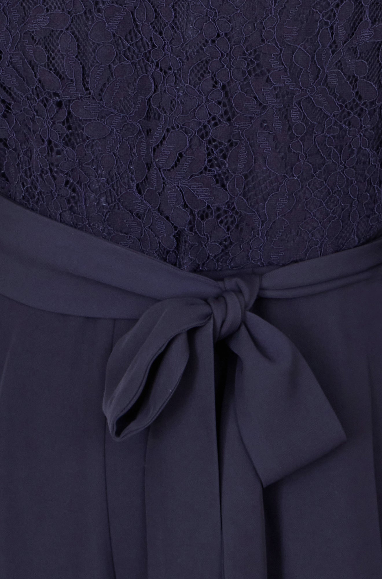 Yumi Navy Lace Applique Jumpsuit JUMPSUIT Yumi