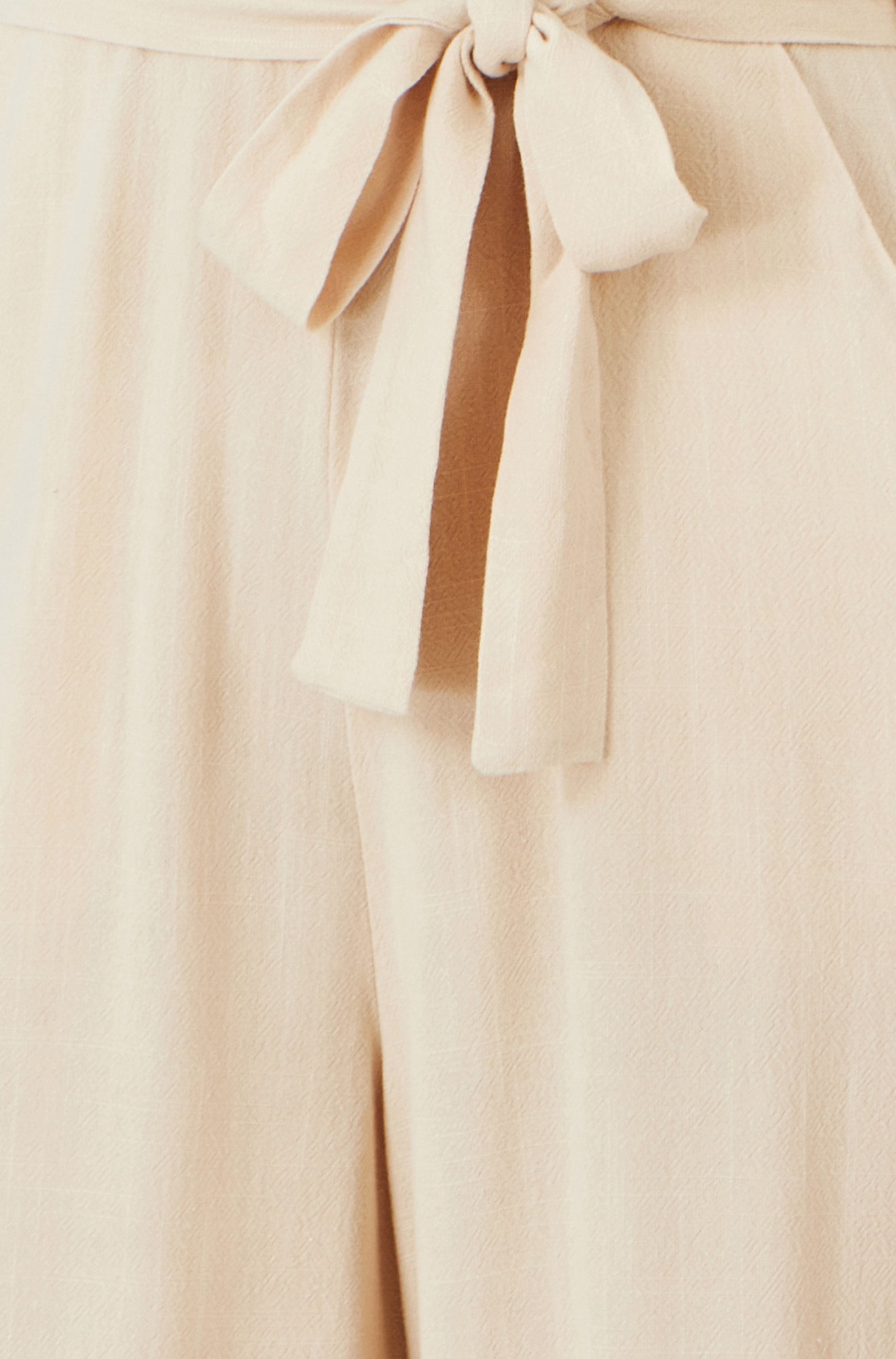 Yumi Beige Viscose Culotte Jumpsuit JUMPSUIT Yumi