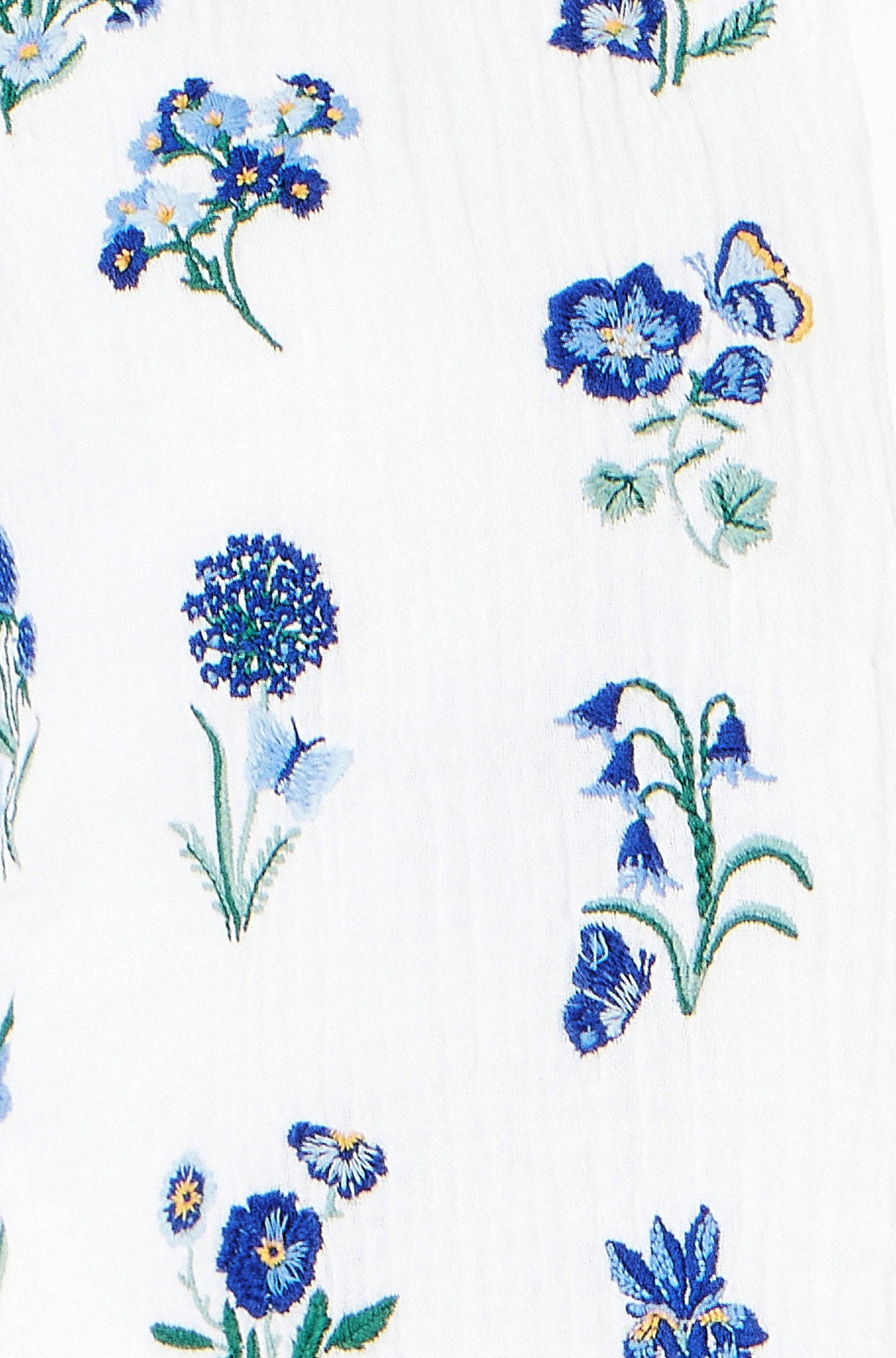 Yumi White Floral Embroidery Reversible Cotton Jacket JACKET Yumi