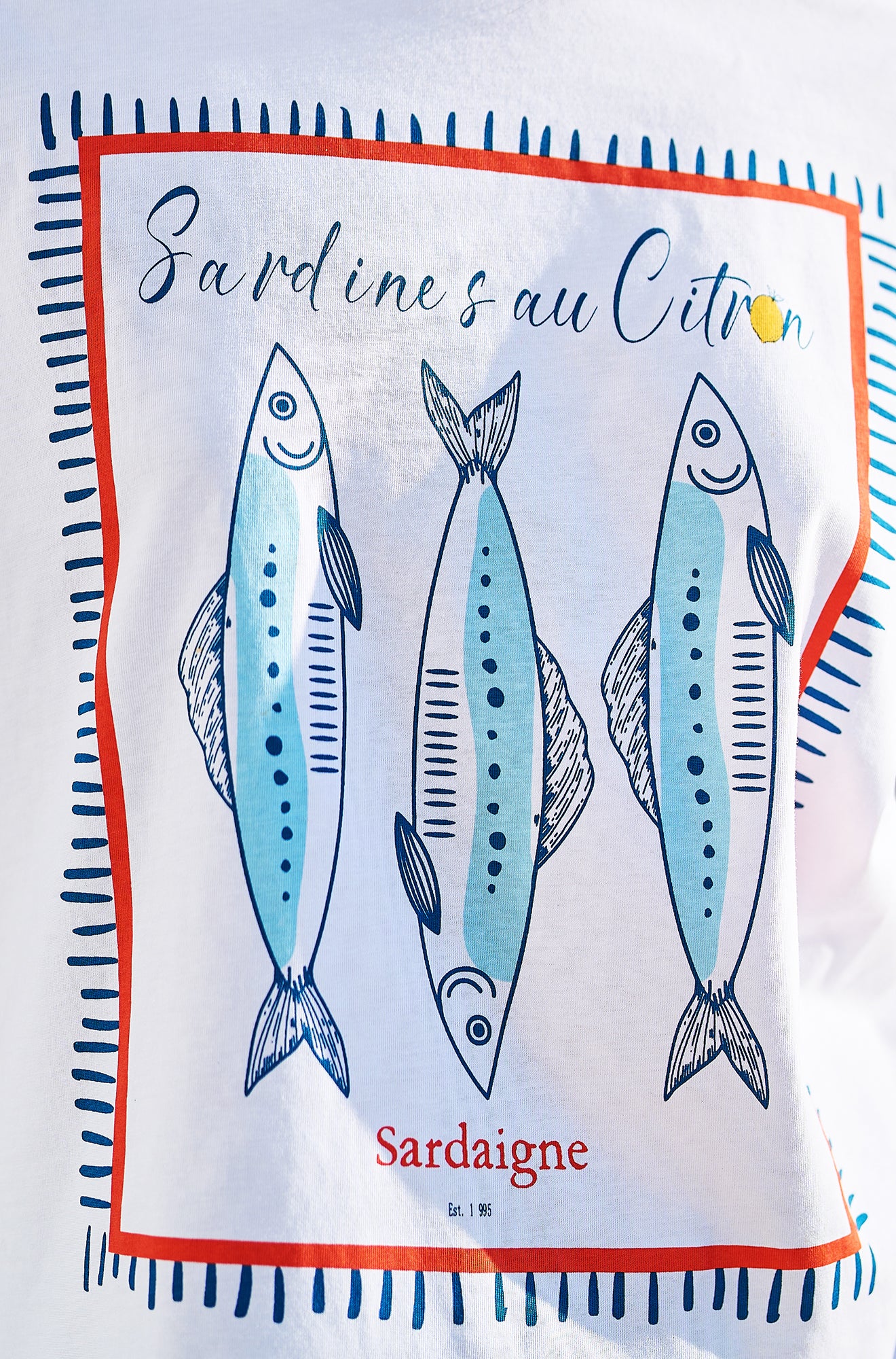 Yumi White Cotton Summer Motif T-Shirt Tops Yumi