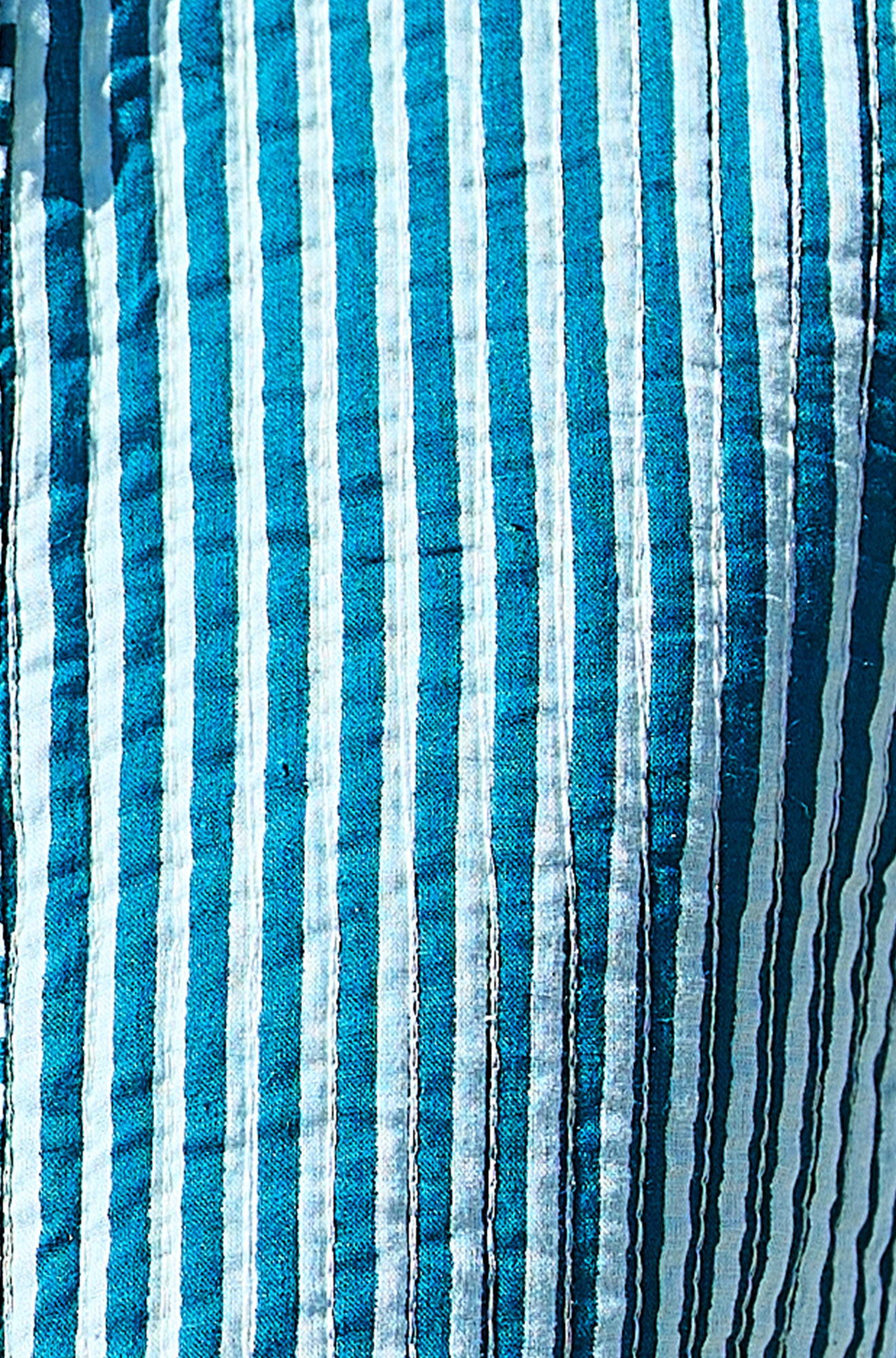 Yumi Blue Boho Floral Print Cropped Reversible Cotton Quilted Jacket Outerwear Yumi