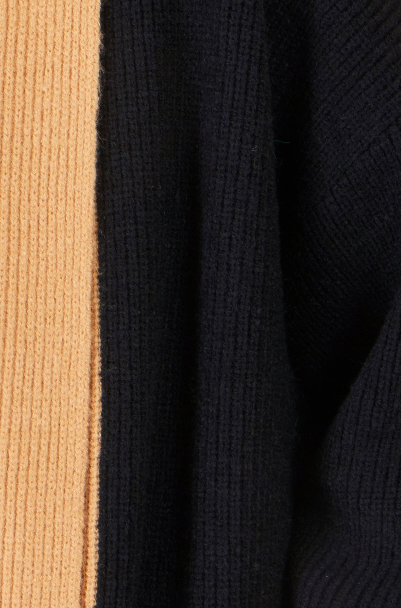 Yumi Black Open Cardigan With Contrast Border Knit Cardigan Yumi