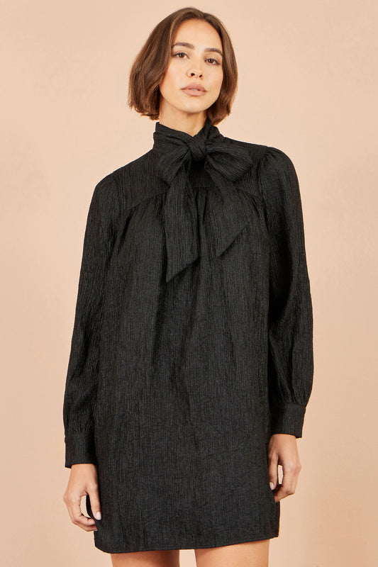 Yumi Black Scarf Tunic Dress Dress Party Yumi