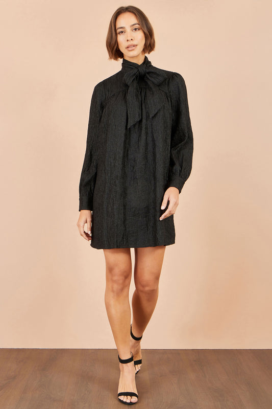 Yumi Black Scarf Tunic Dress Dress Party Yumi