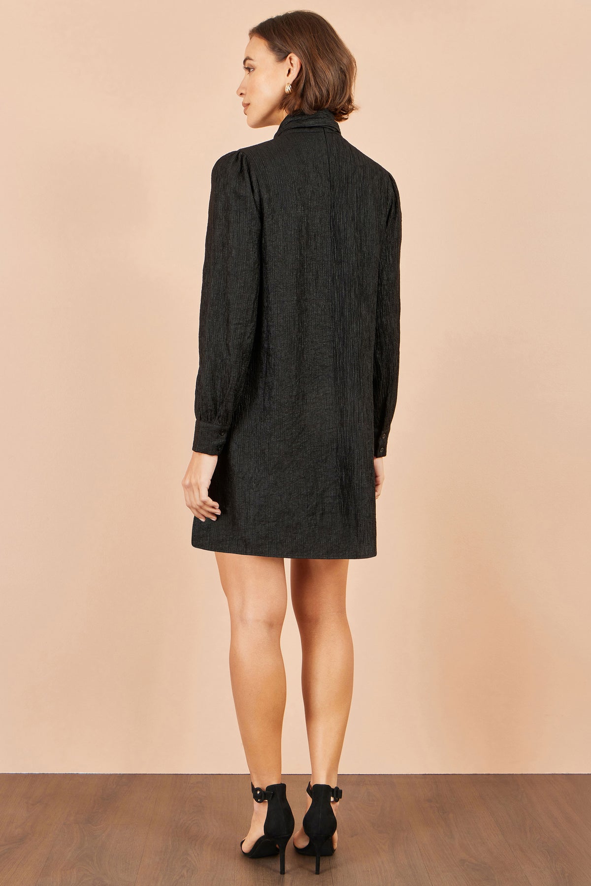 Yumi Black Scarf Tunic Dress Dress Party Yumi