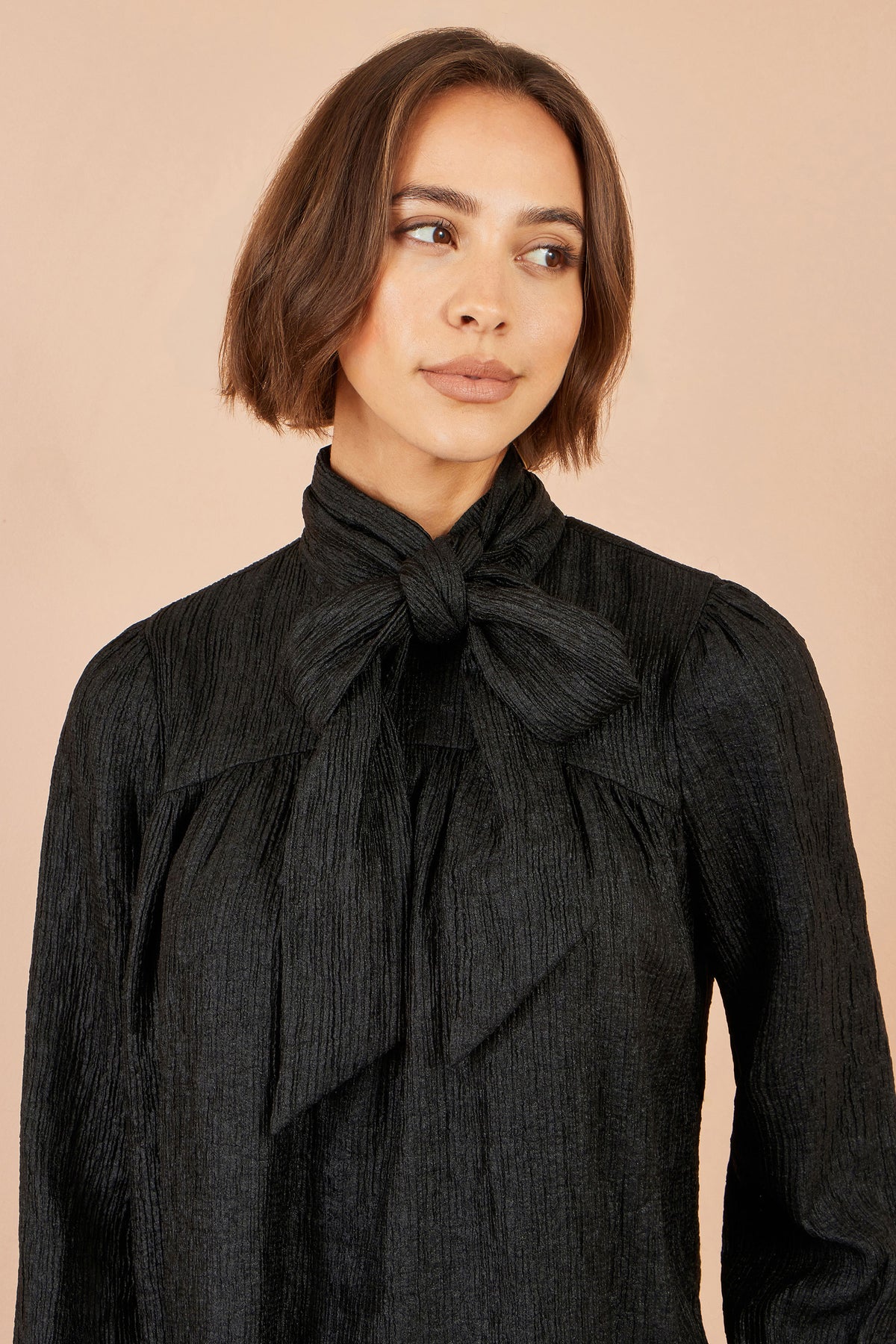 Yumi Black Scarf Tunic Dress Dress Party Yumi