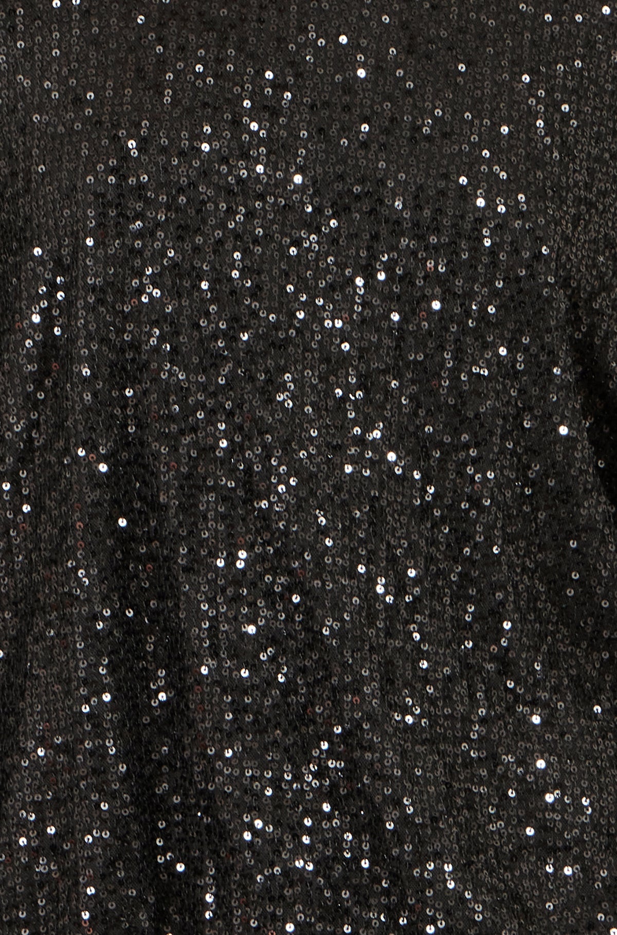 Yumi Black All Over Sequin Batwing Top Tops Yumi