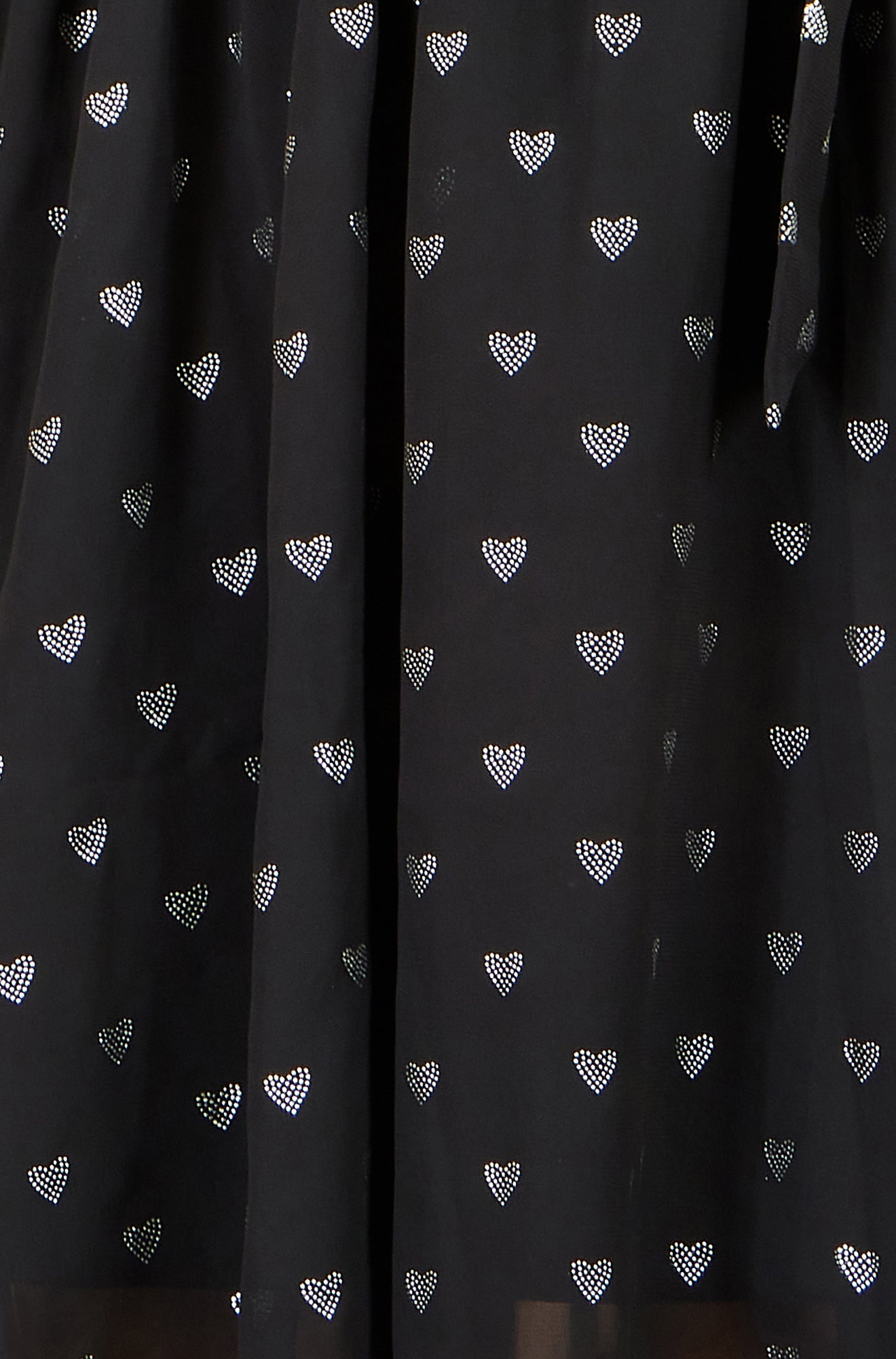 Yumi Black Heart Print Mini Dress Dress Party Yumi