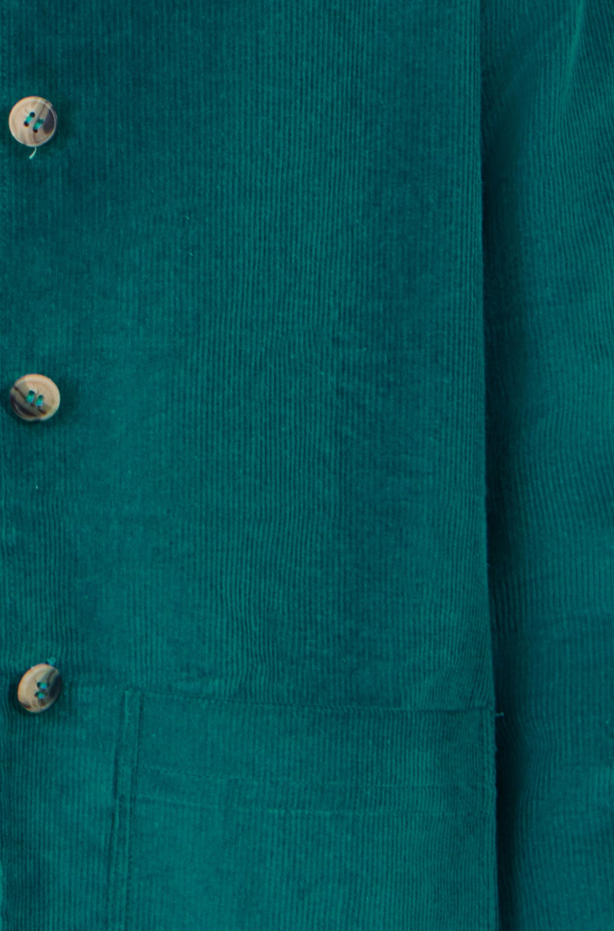Yumi Teal Cord Reversible Gingham Jacket Outerwear Yumi