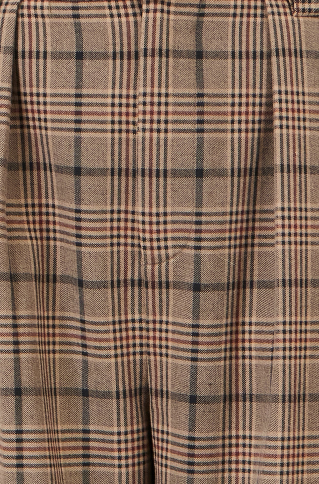 Yumi Brown Check Wide Leg Trousers Trouser Yumi