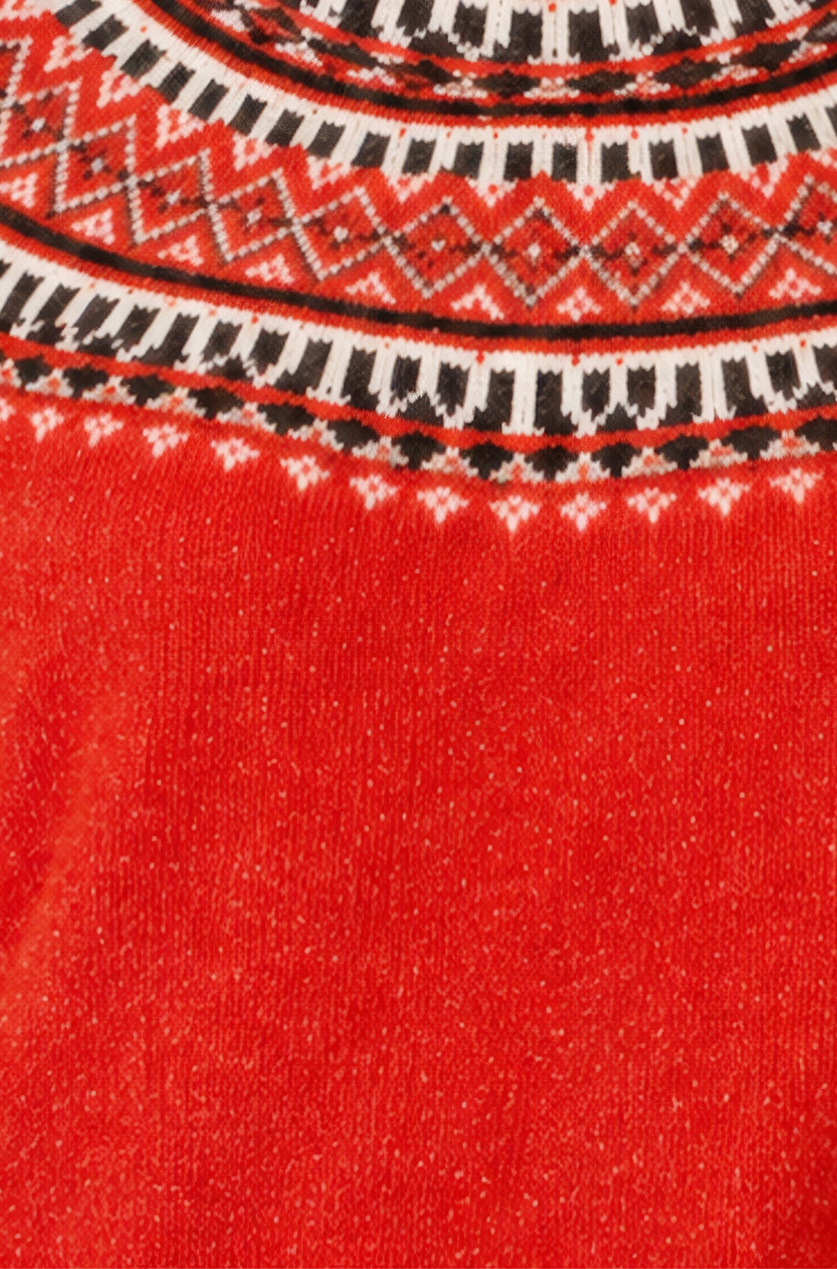 Yumi Red Relaxed Fairisle Jumper Knit Xmas Jumper Yumi