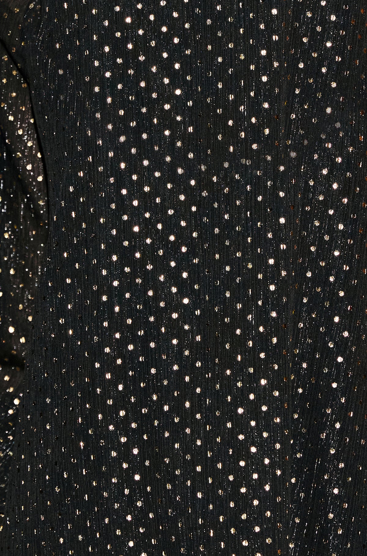 Yumi Black Foil Print Tunic With Flared Sleeves Dress Party Yumi