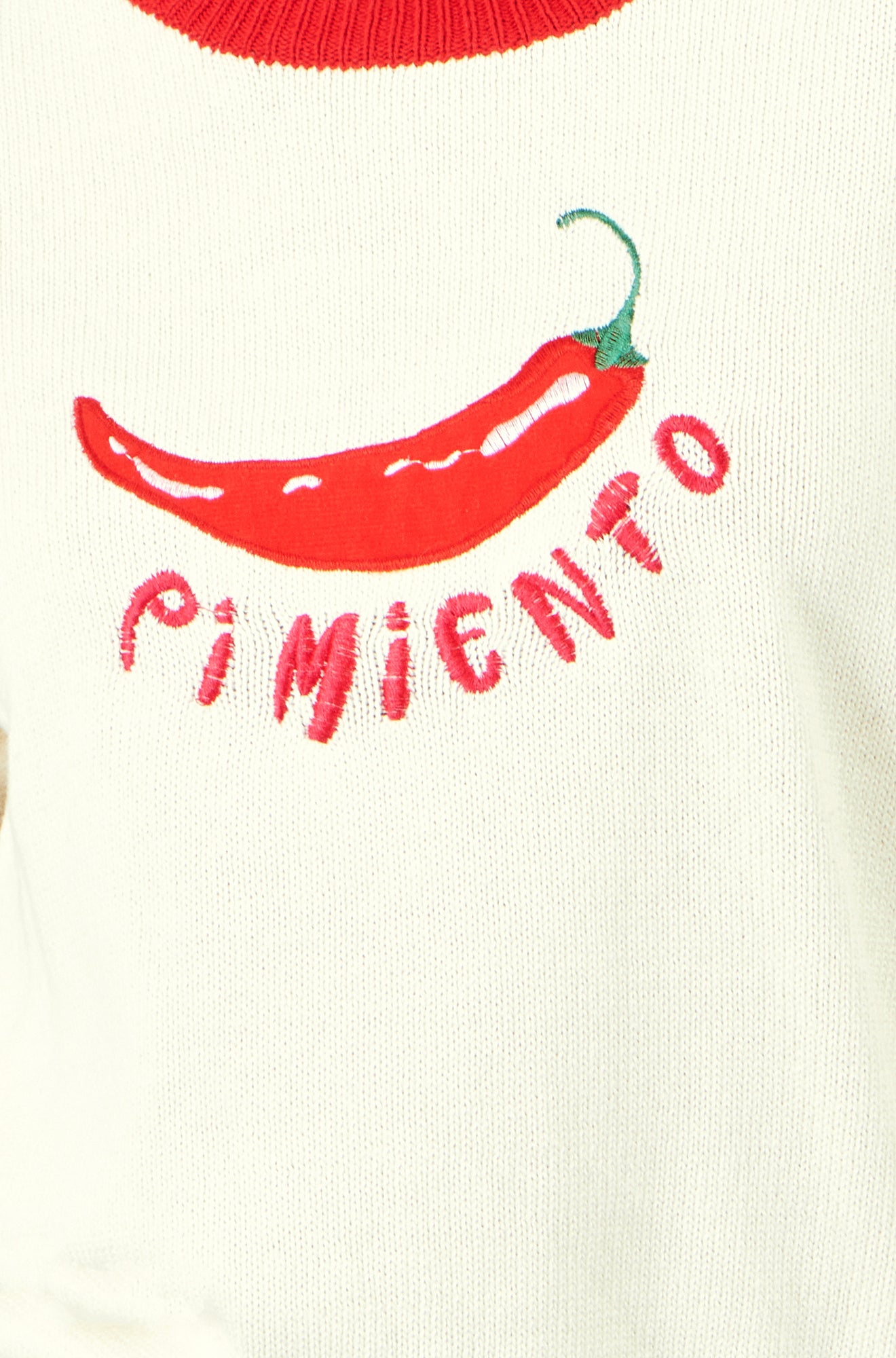 Yumi Ivory Chilli Cotton Knitted Top Knit Jumper Yumi