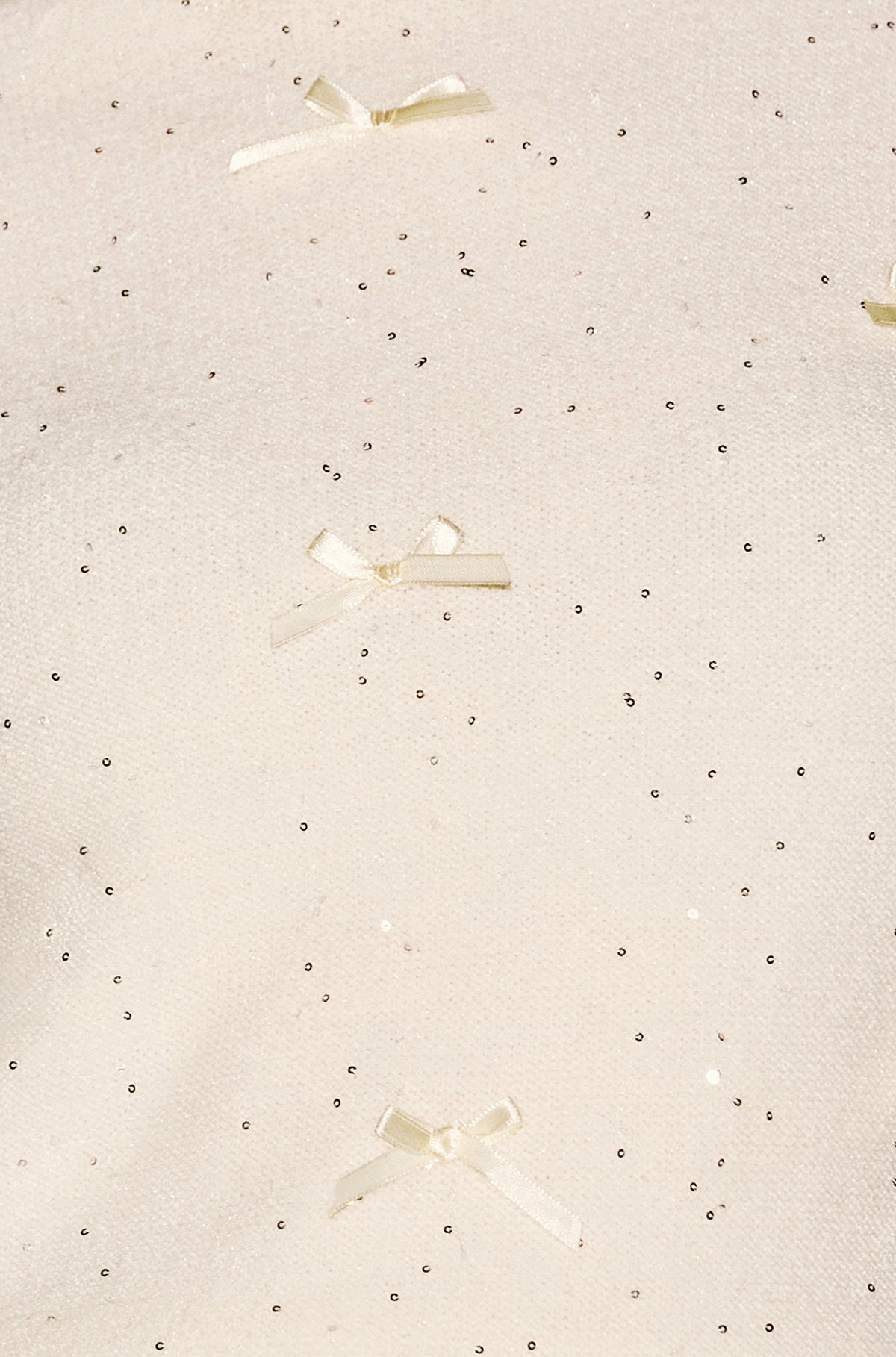 Yumi Ivory Sparkle Bow Jumper Knit Xmas Jumper Yumi