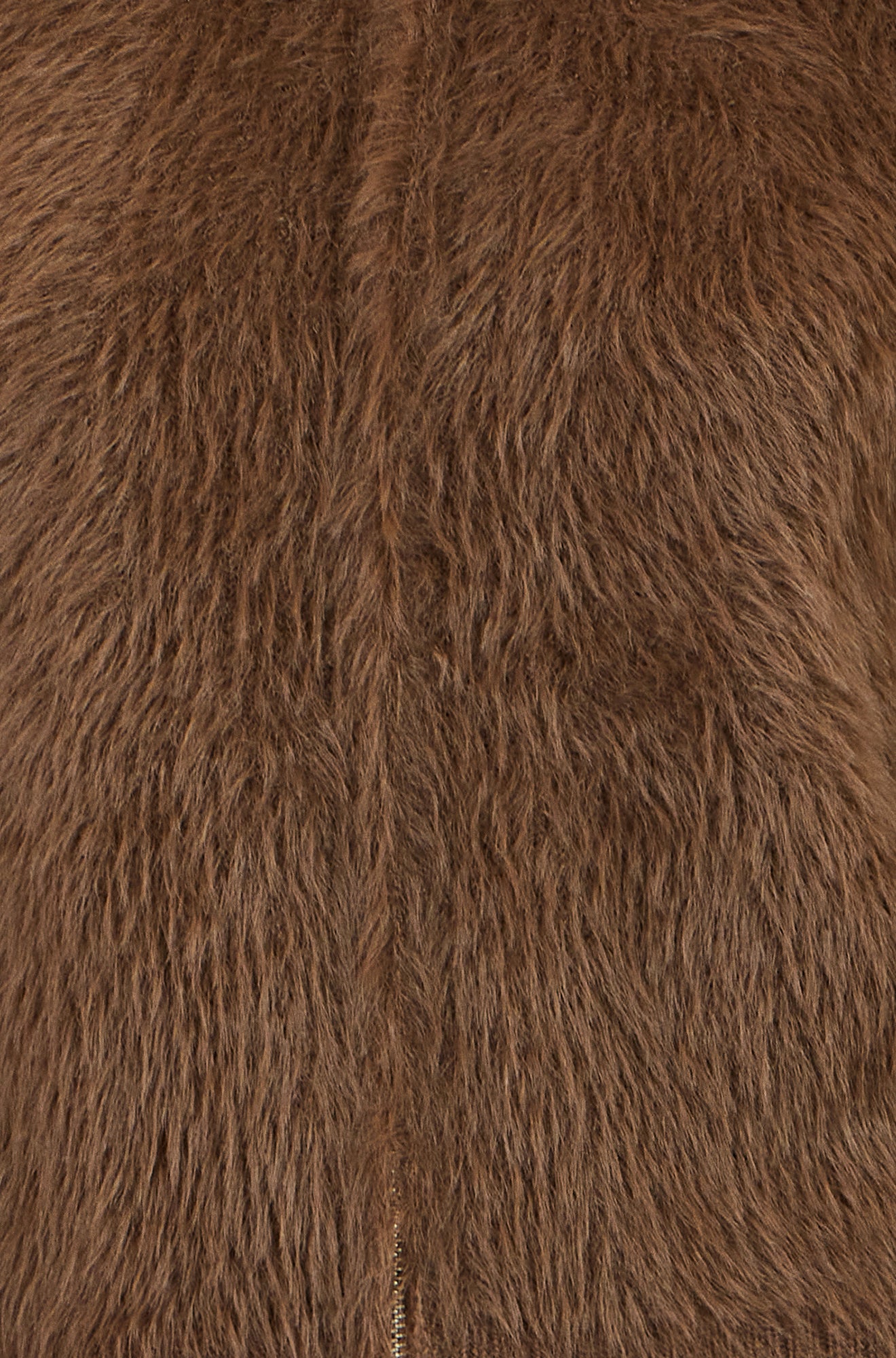 Yumi Brown Eyelash Zip Knitted Jacket Knit Cardigan Yumi