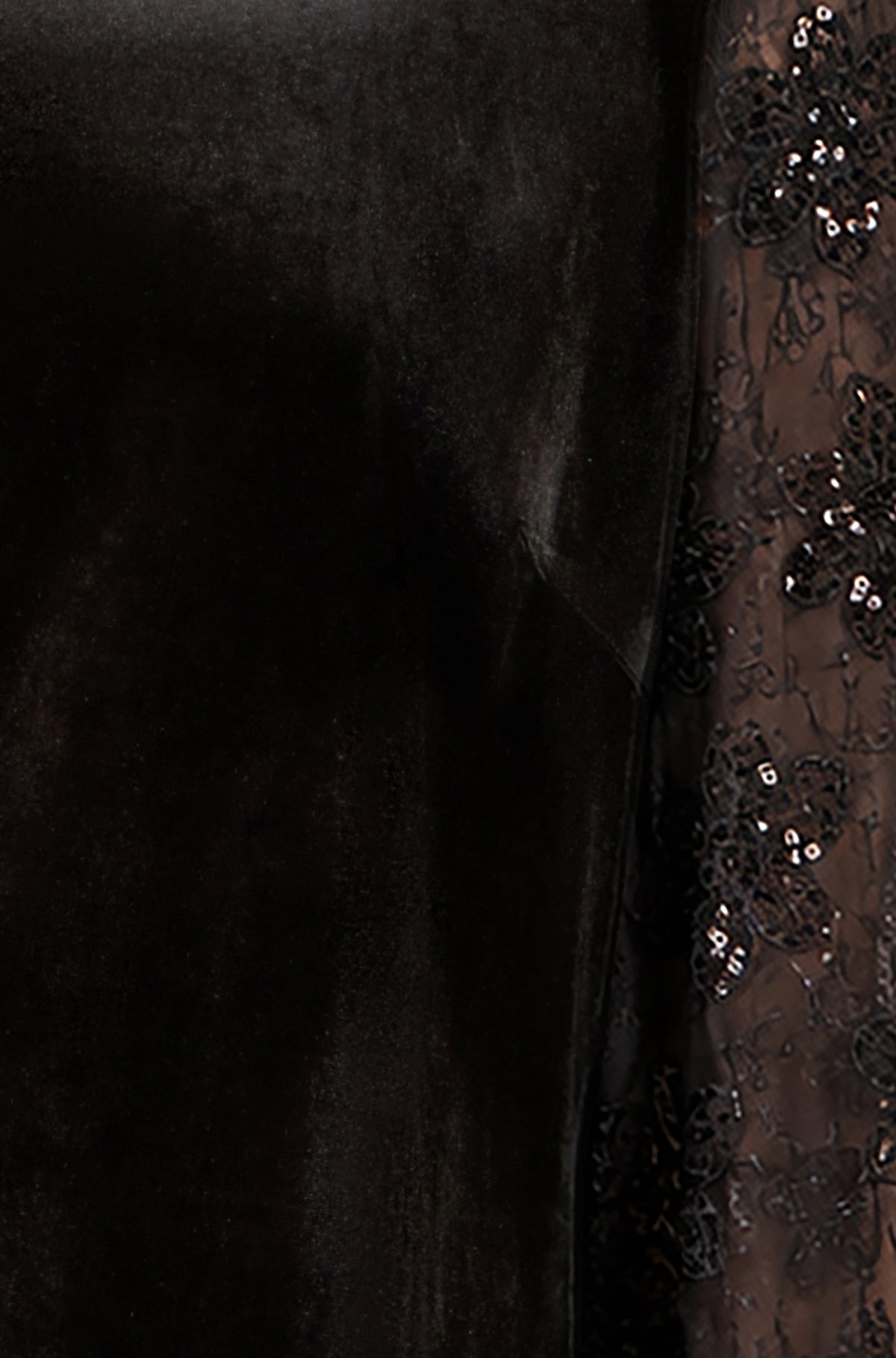 Yumi Black Velvet Lace Top With Tie Back Tops Yumi
