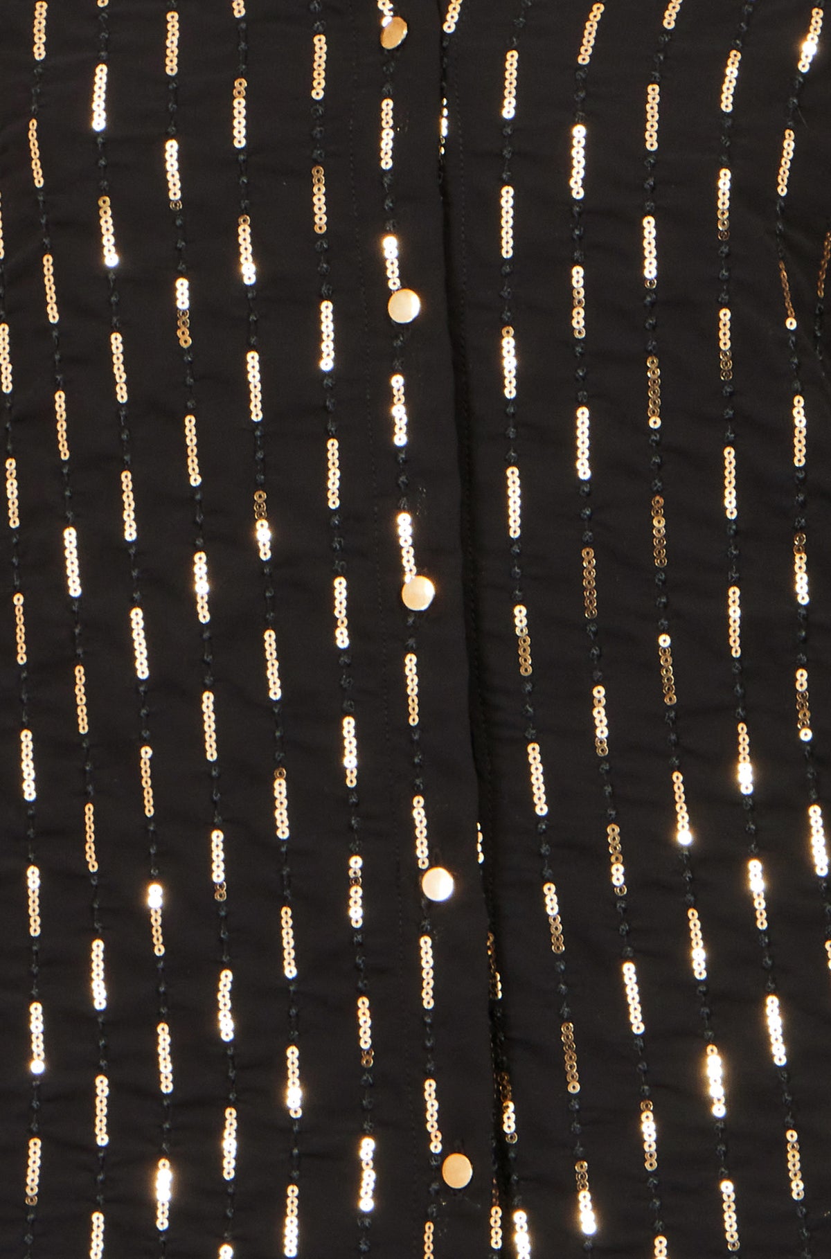 Yumi Black Sequin Dash Blouse Tops Yumi
