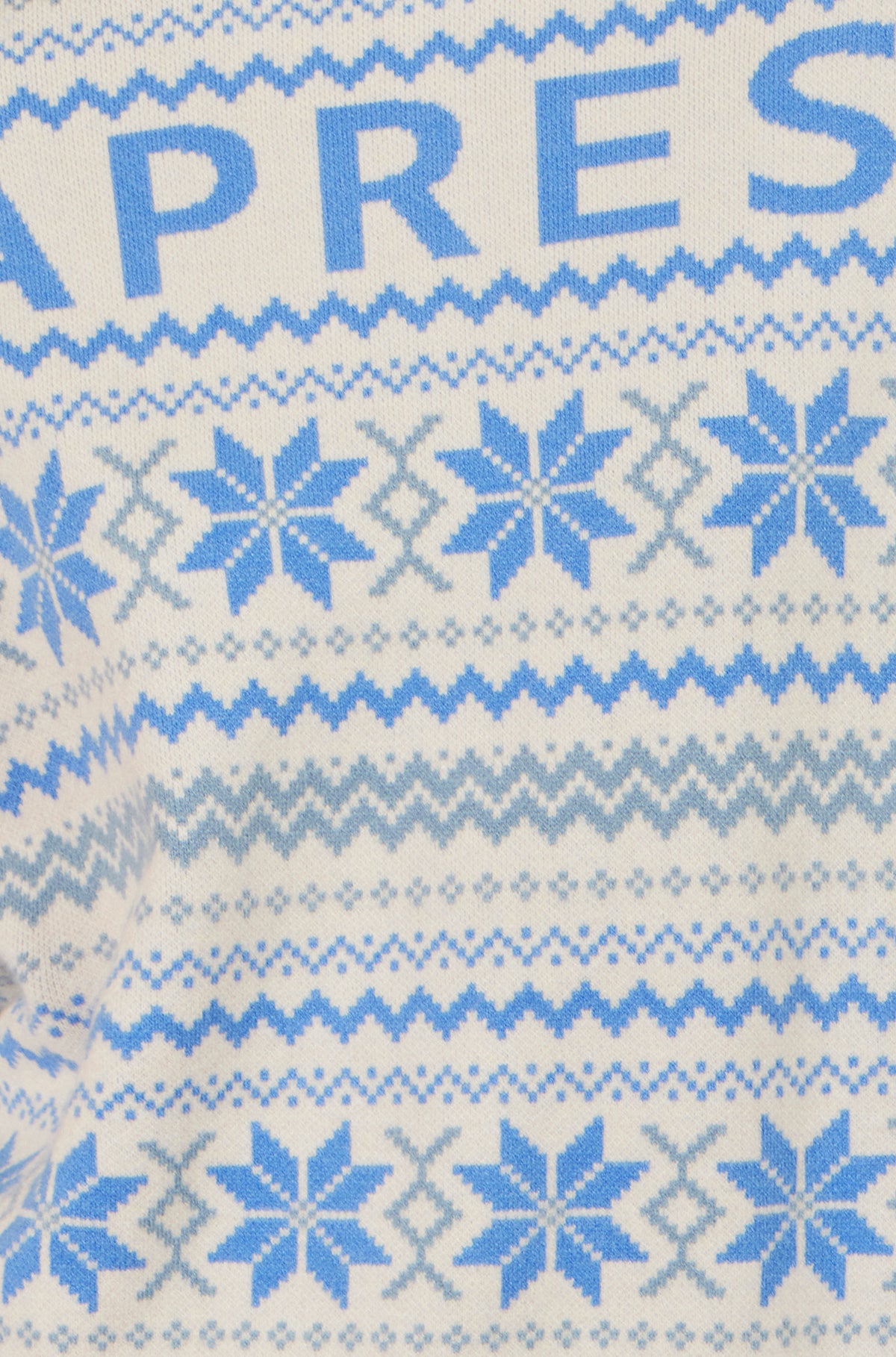 Yumi Blue Apres Intarsia Jumper Knit Xmas Jumper Yumi